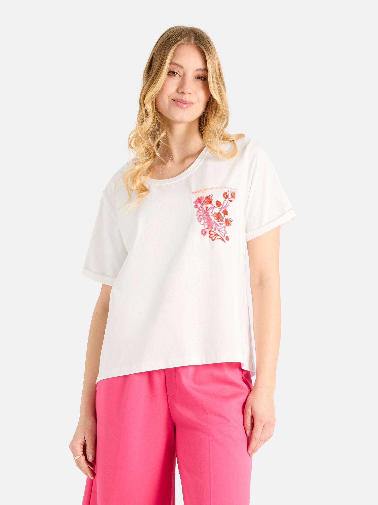 T-Shirt "TuliaL" mit Elasthan