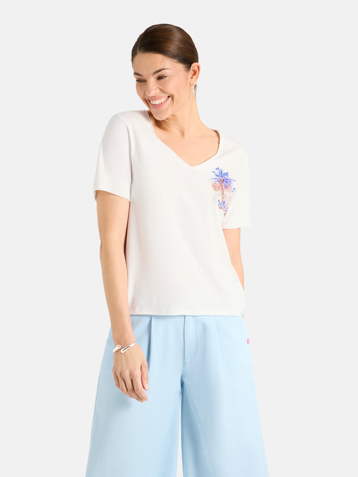 T-Shirt "VictoriaL" aus Baumwolle