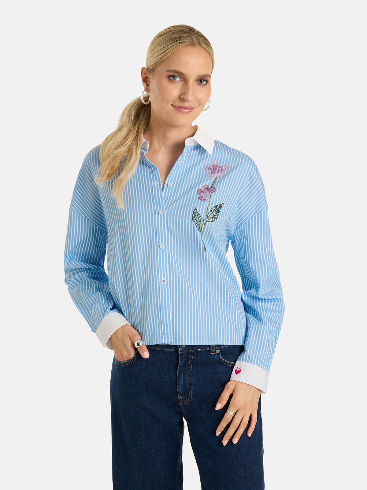 Bluse "VilmaL" aus Baumwolle