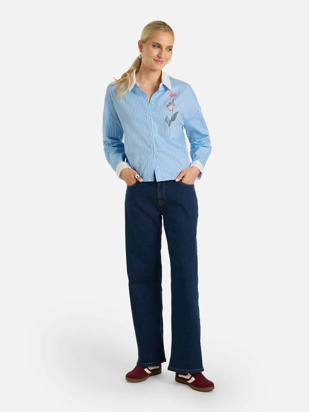 Bluse "VilmaL" aus Baumwolle