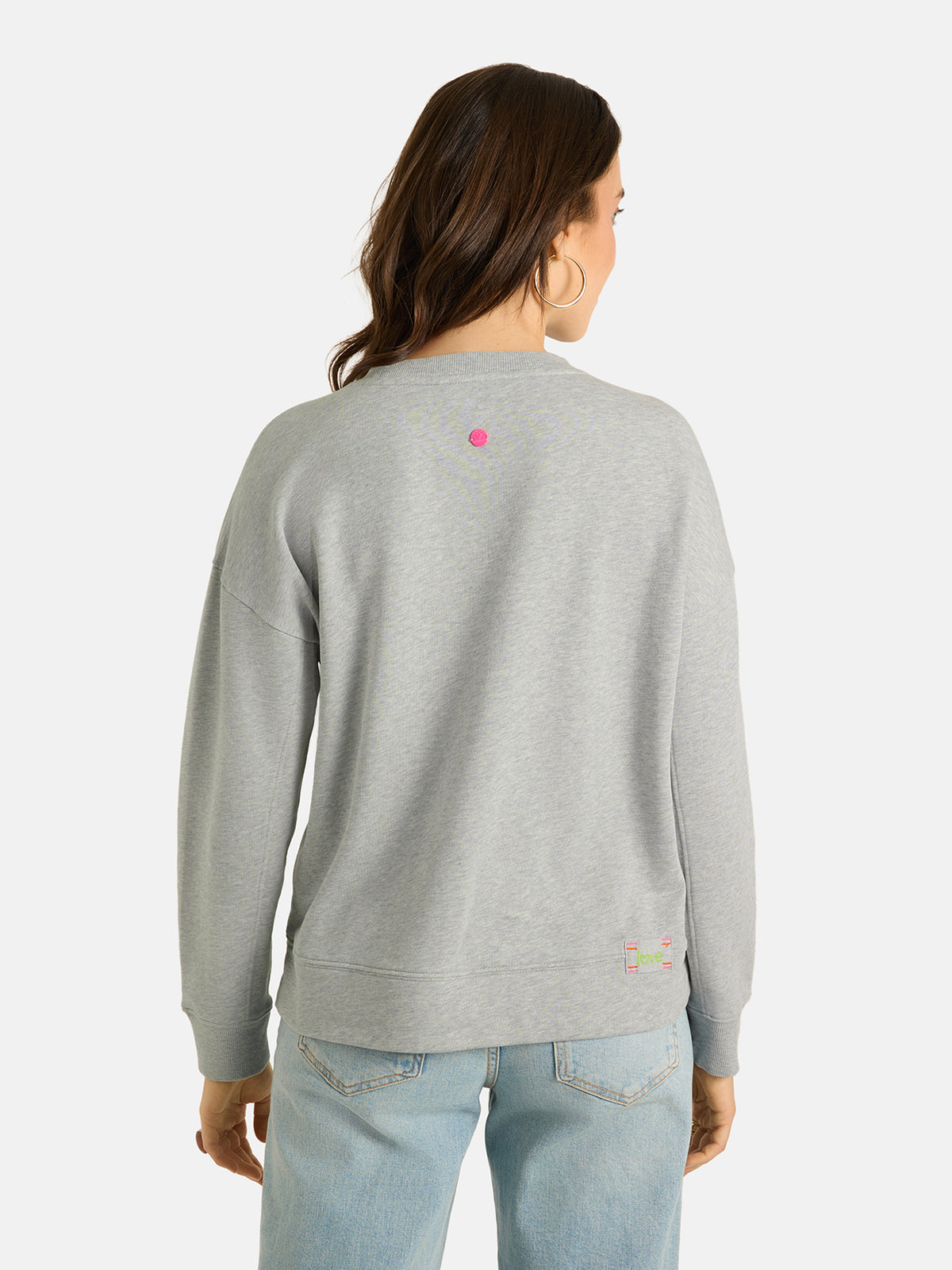Sweatshirt "VioletL" aus Baumwolle