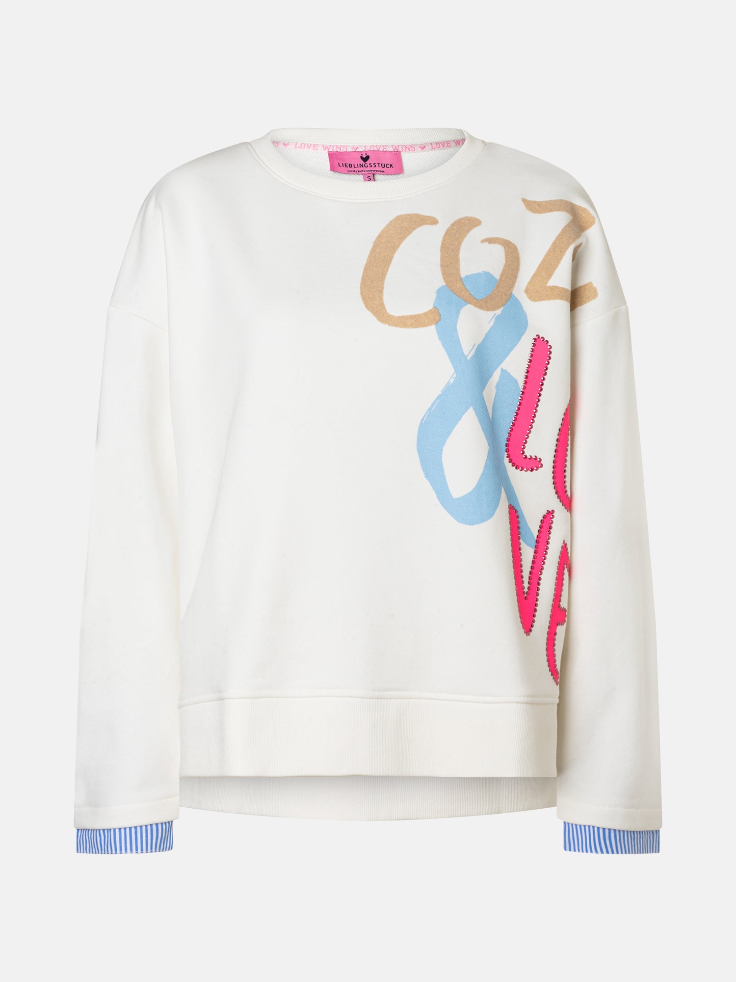 Sweatshirt "YamilaL" aus Baumwollmix