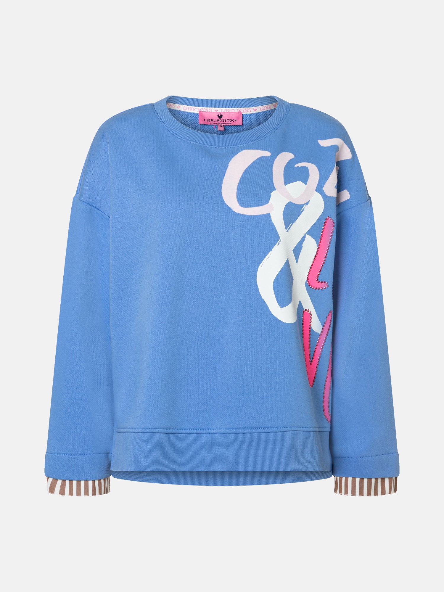 Sweatshirt "YamilaL" aus Baumwollmix