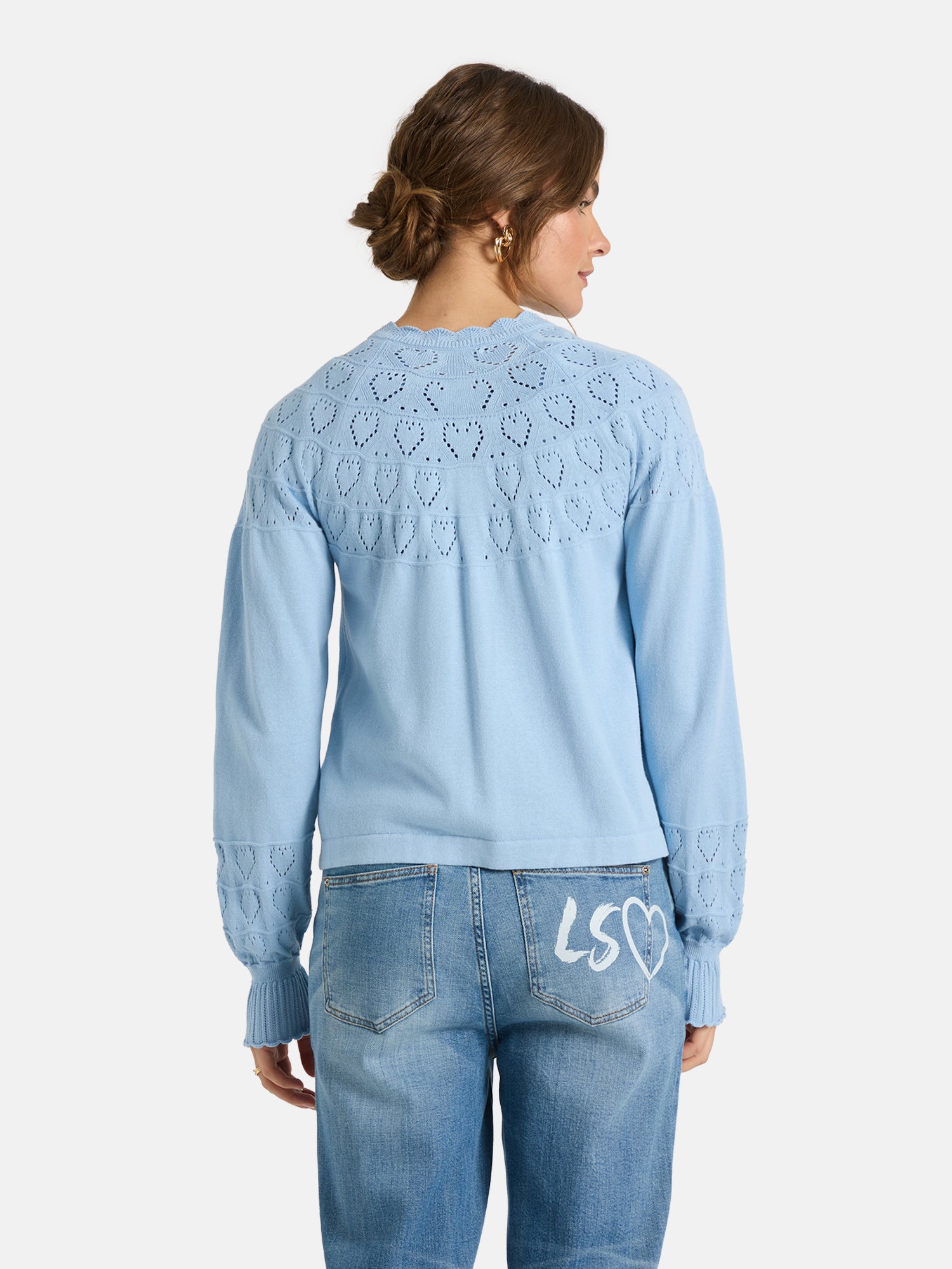 Strickjacke "ZazaL" aus Baumwolle