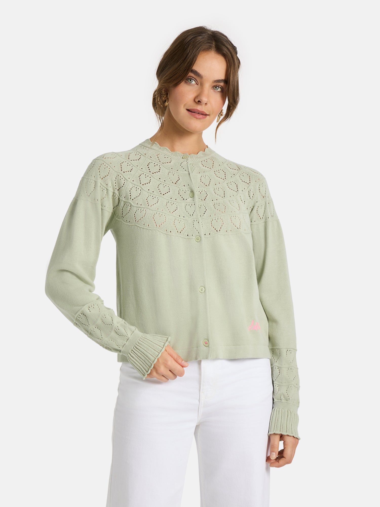 Strickjacke "ZazaL" aus Baumwolle