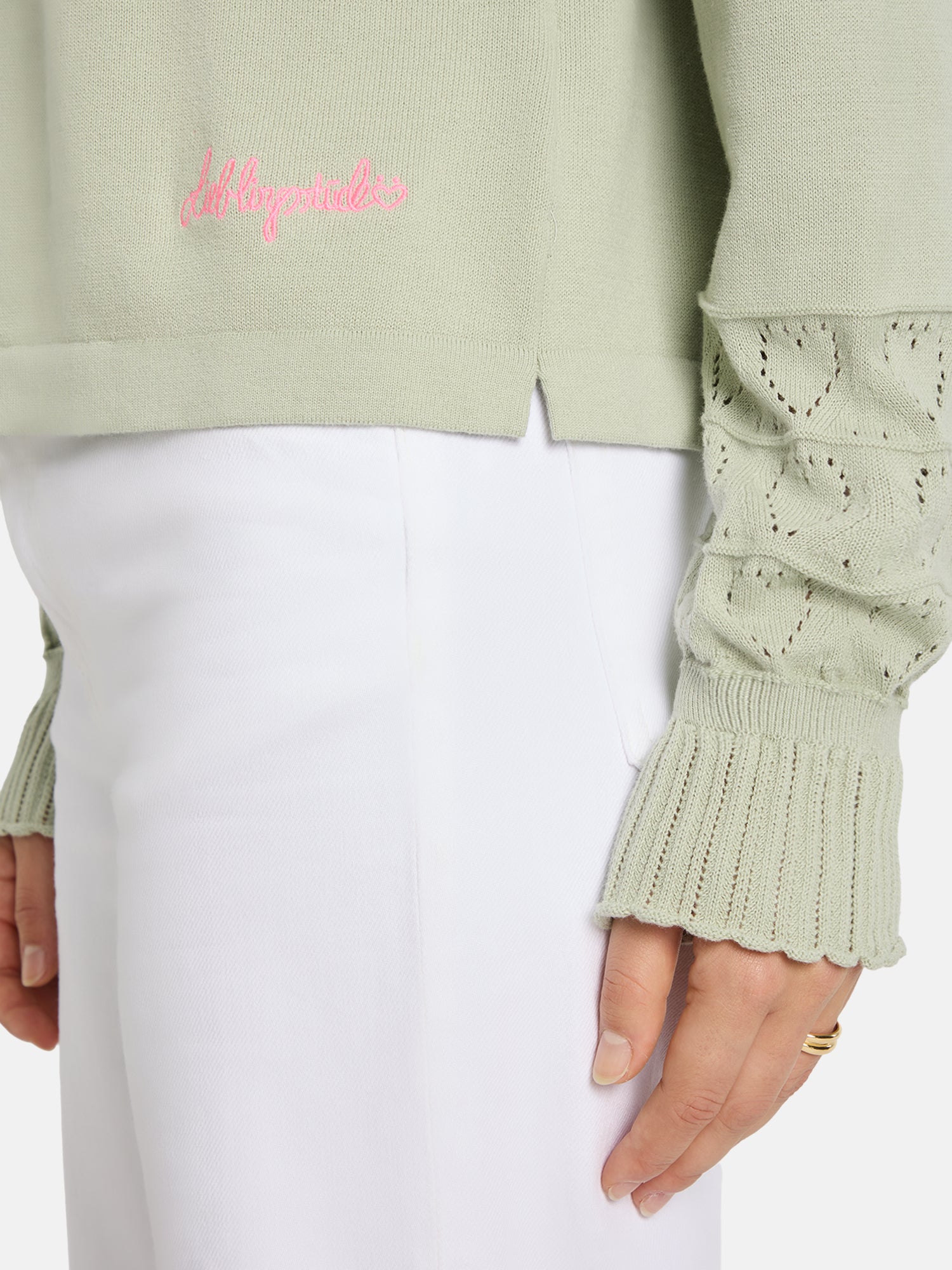 Strickjacke "ZazaL" aus Baumwolle