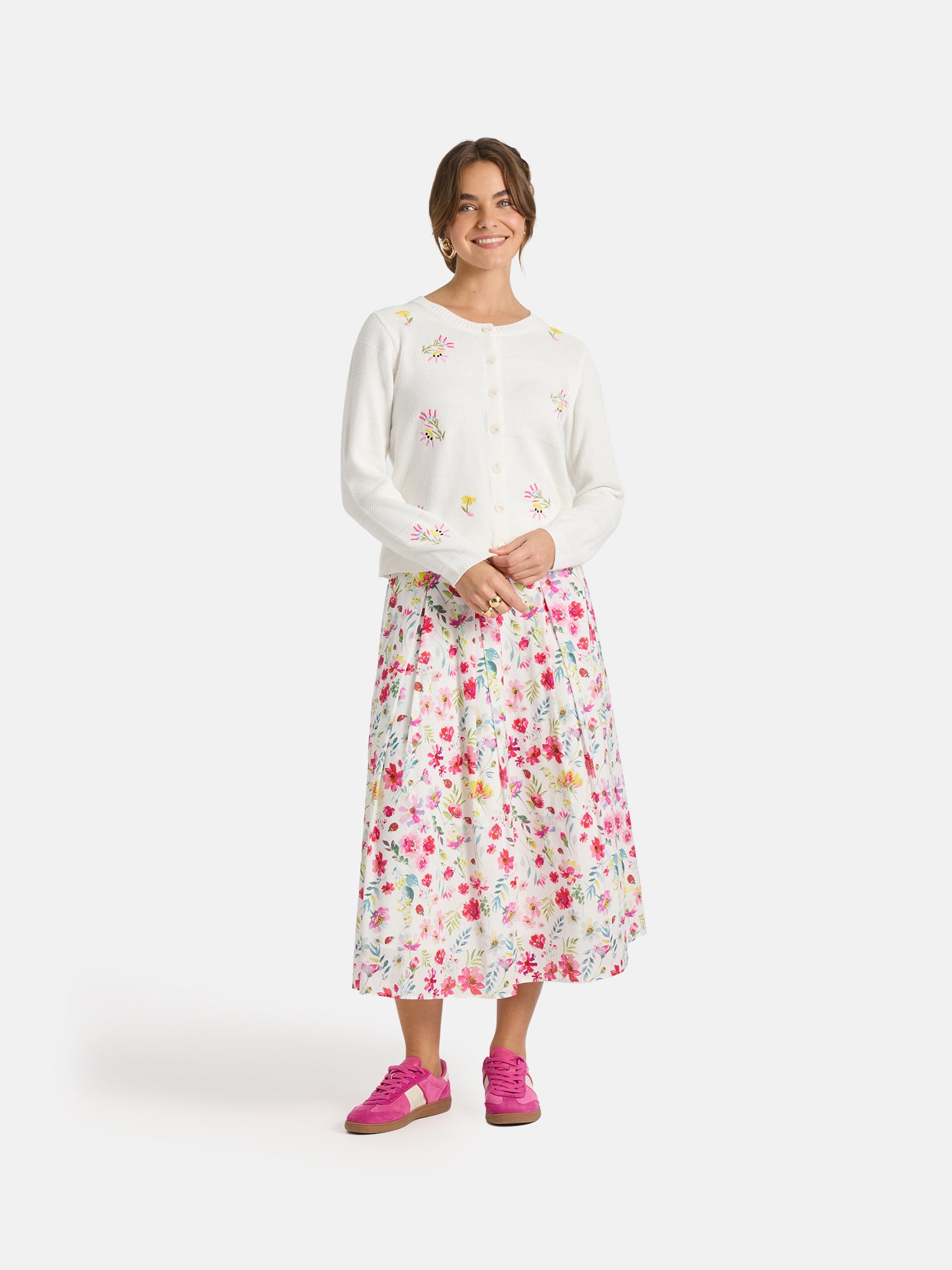 Strickcardigan "ZelesteL" aus Baumwollmix