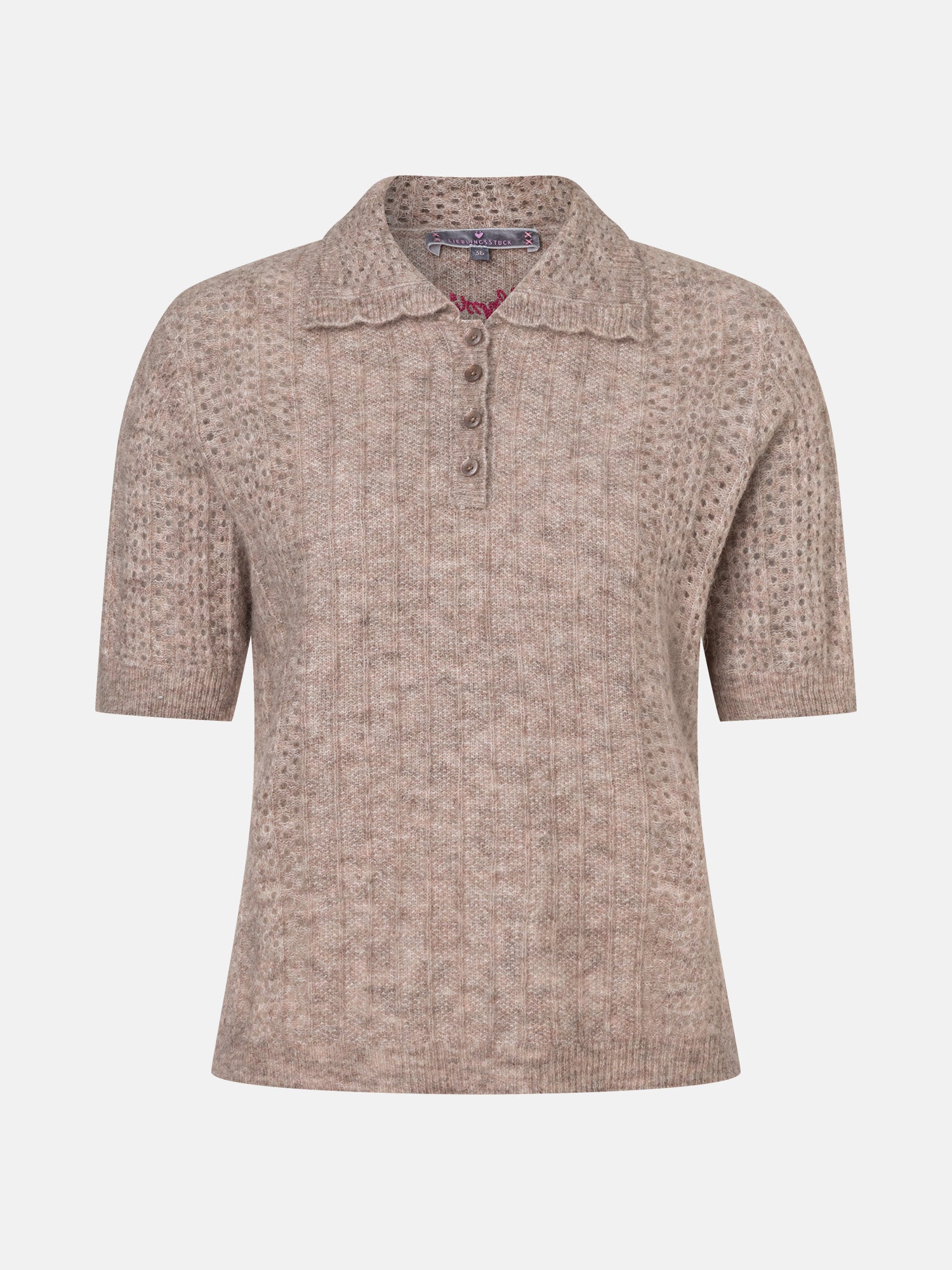 Strickpolo "ZigridL" aus Alpakamix