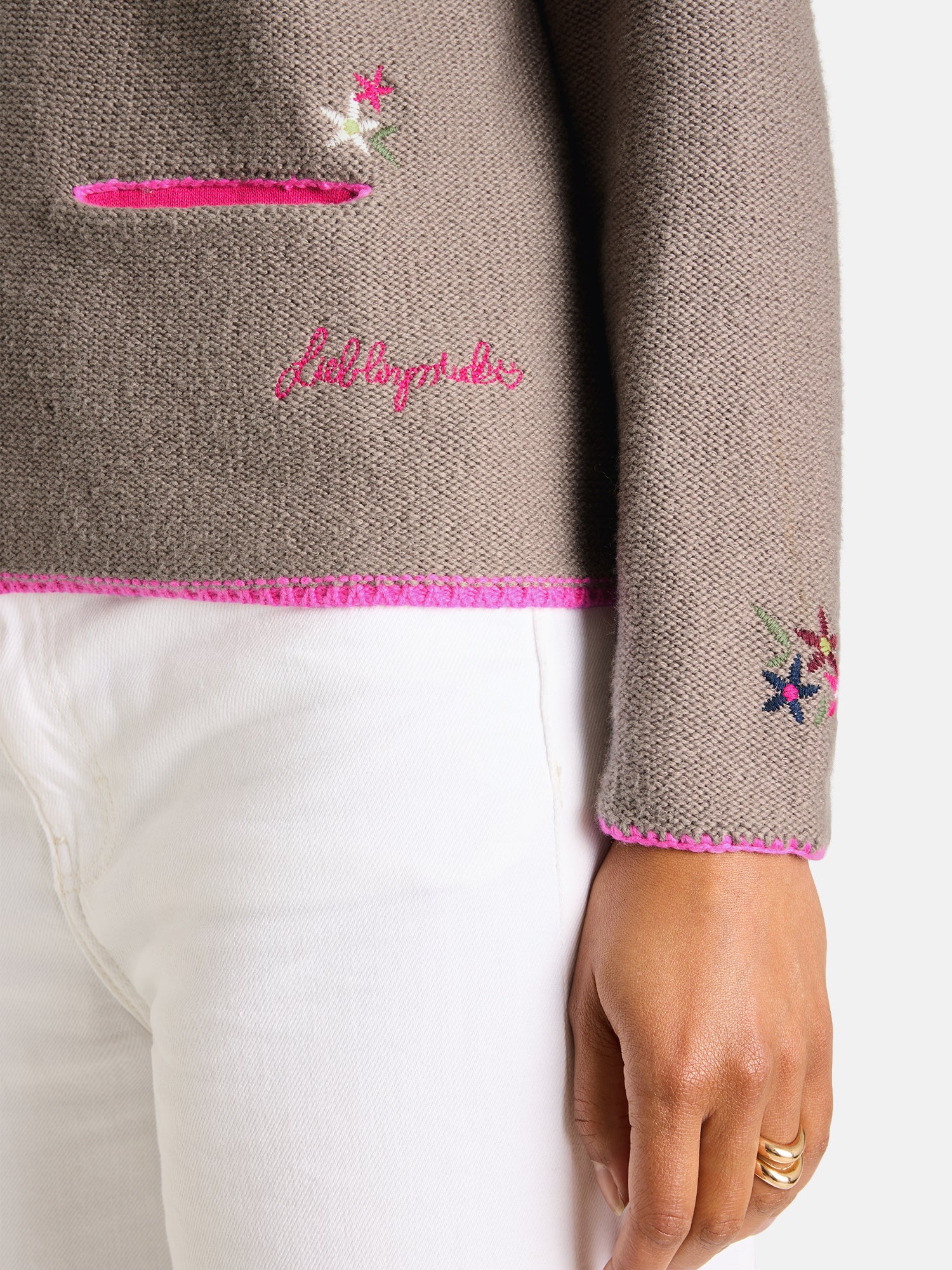 Strickjacke "ZippaL" mit Wolle
