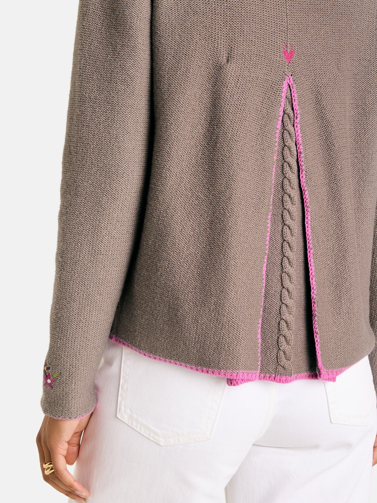 Strickjacke "ZippaL" mit Wolle