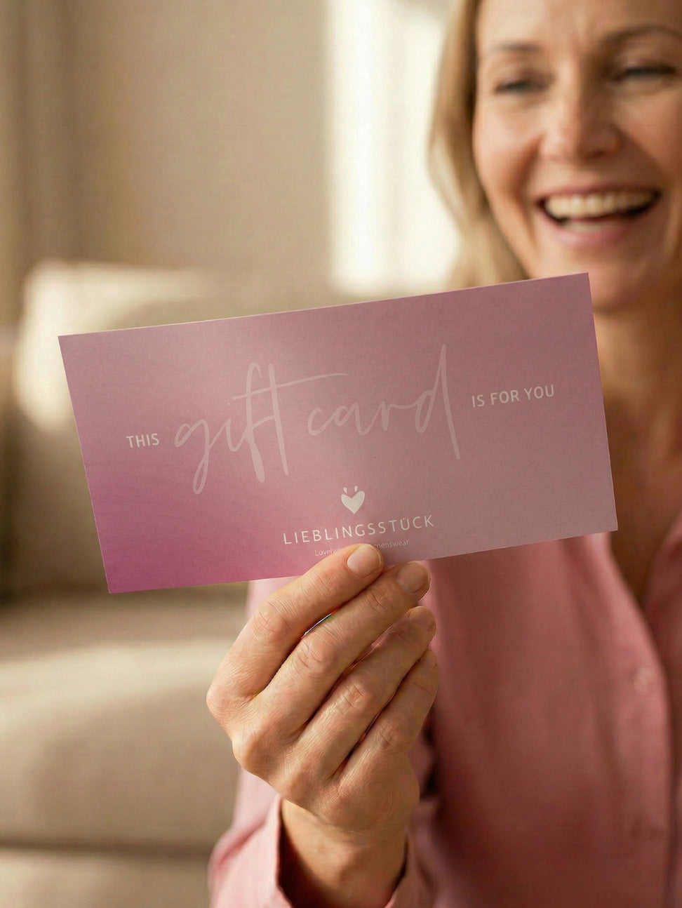 Geschenkgutschein Papierkarte / per Post