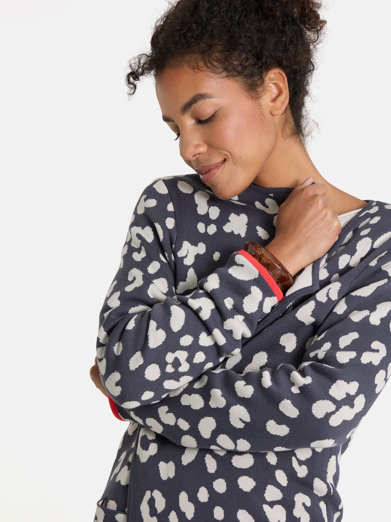 Strickjacke "DorleL" aus Baumwollmix