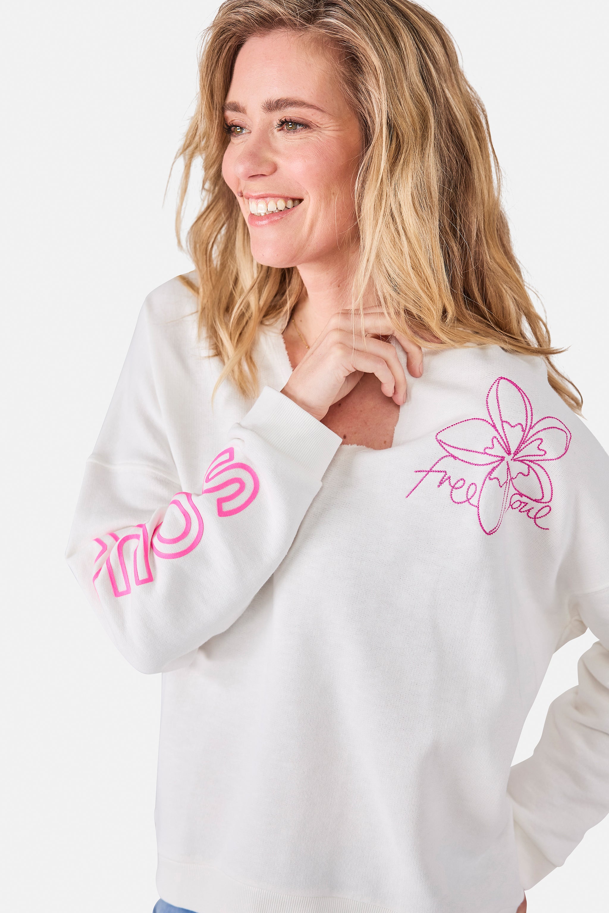 Sweatshirt "CelinL" aus Baumwolle