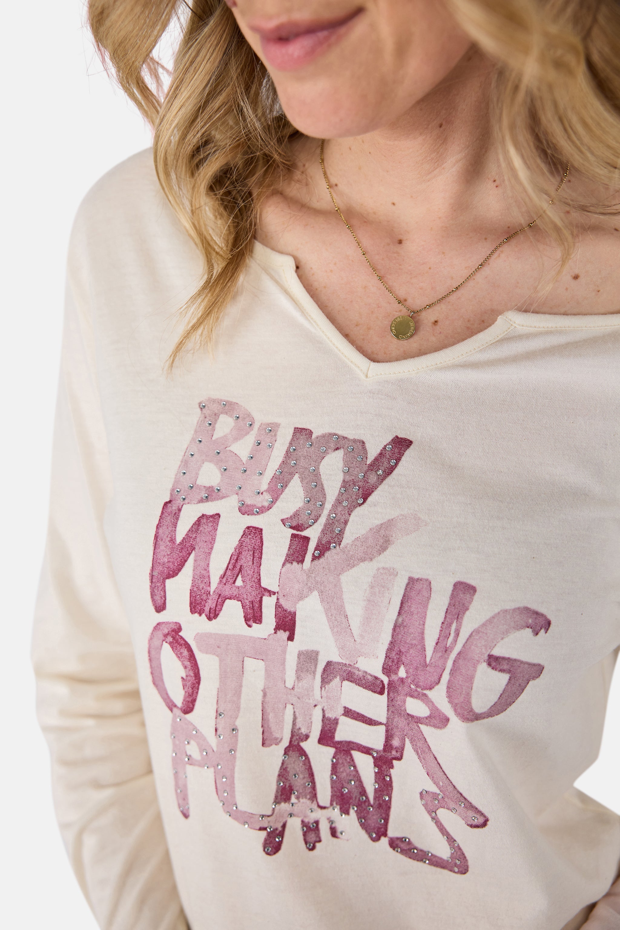 T-Shirt "CordiaL" aus Baumwolle