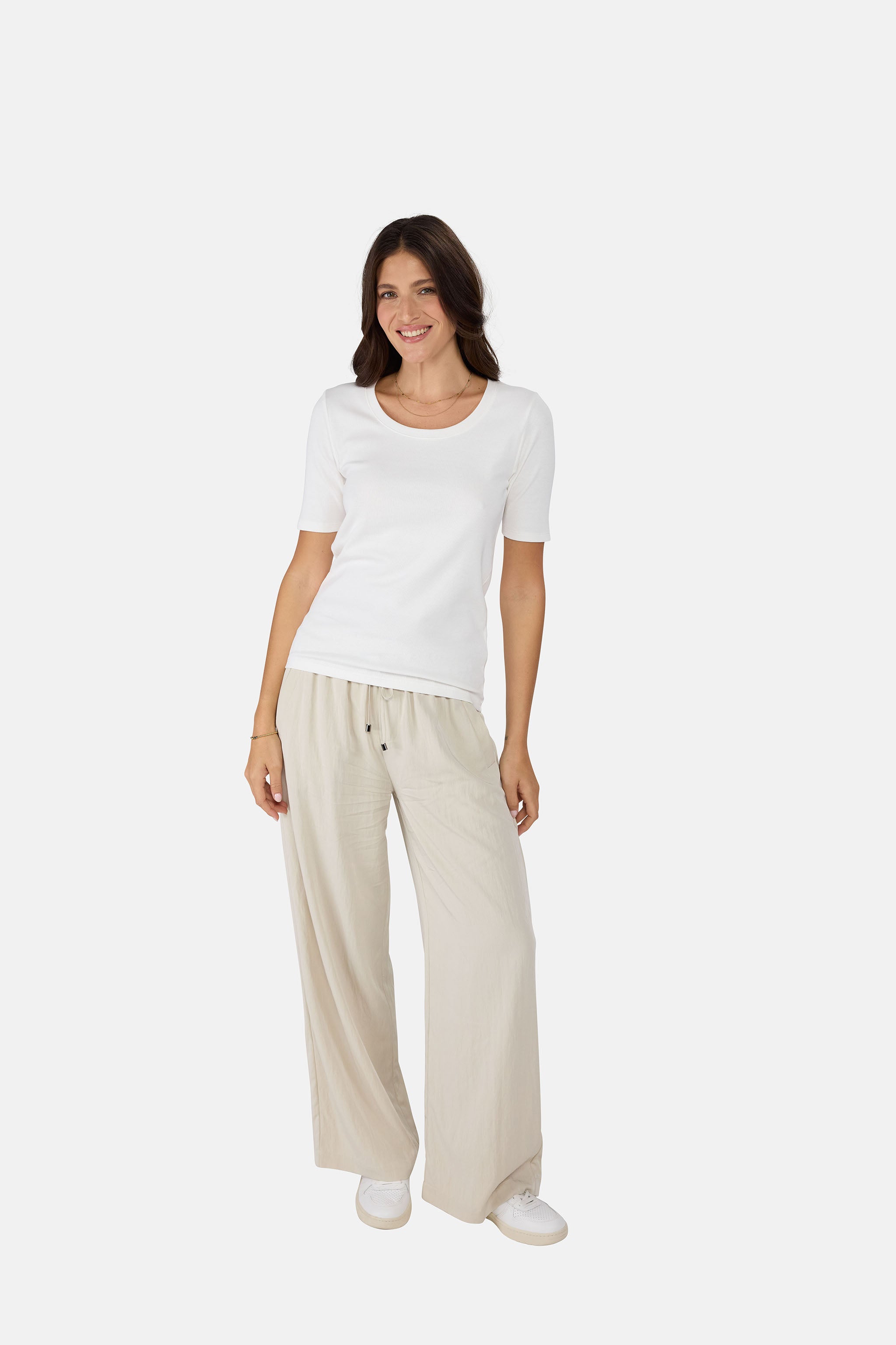 Bundfaltenhose "LS-054" aus Viskosemix
