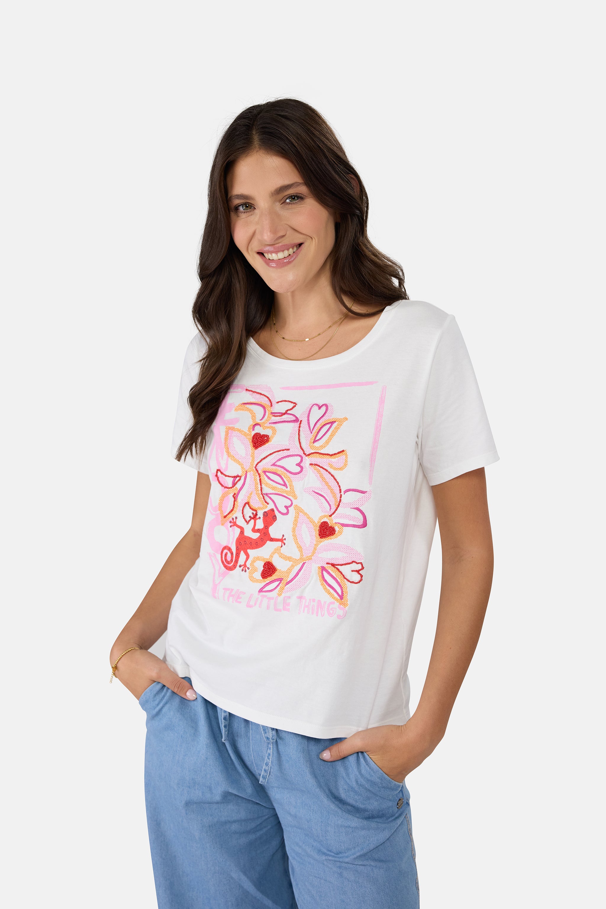 T-shirt "ClairyL" aus Baumwolle