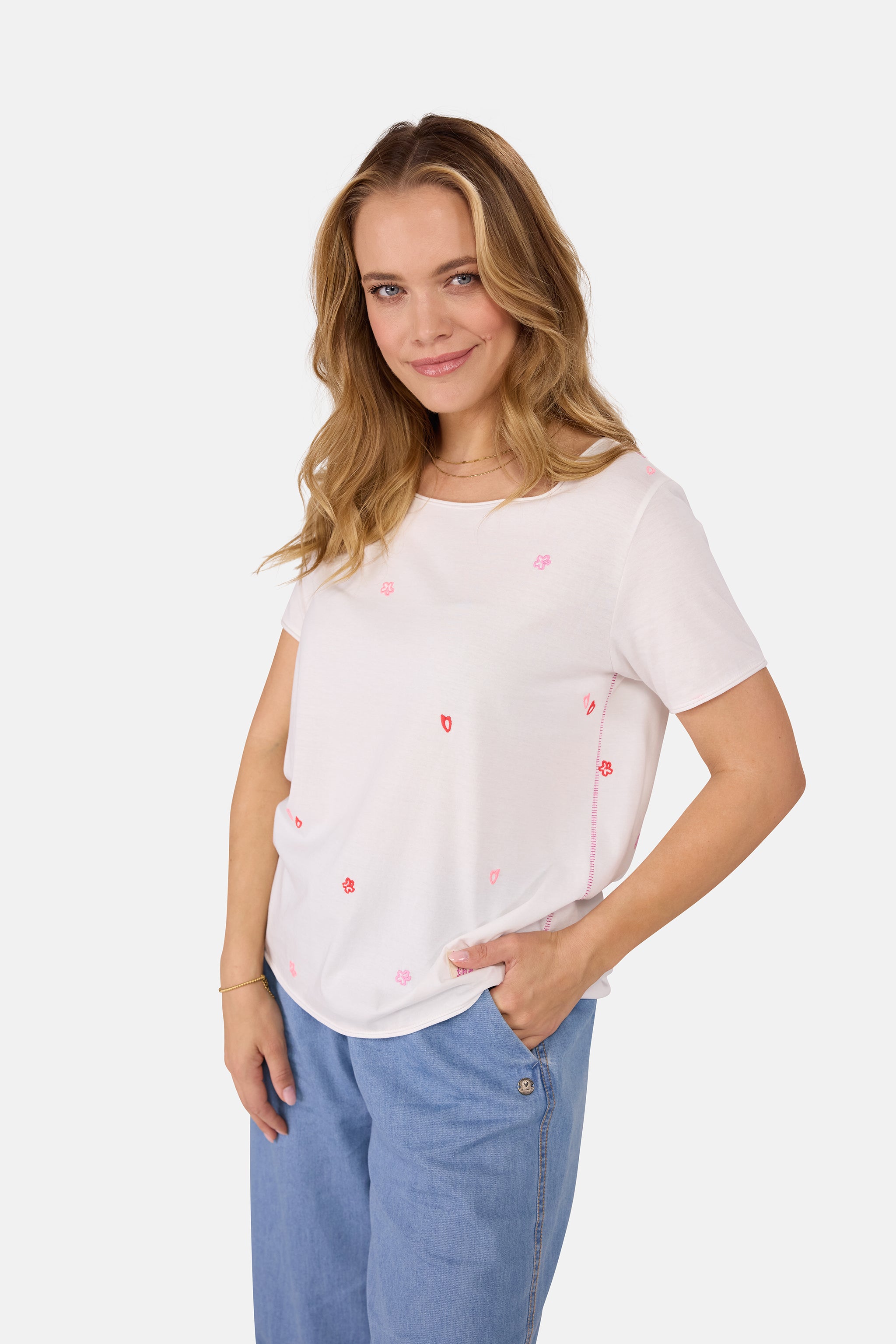 T-Shirt "CiliaL" aus Baumwolle