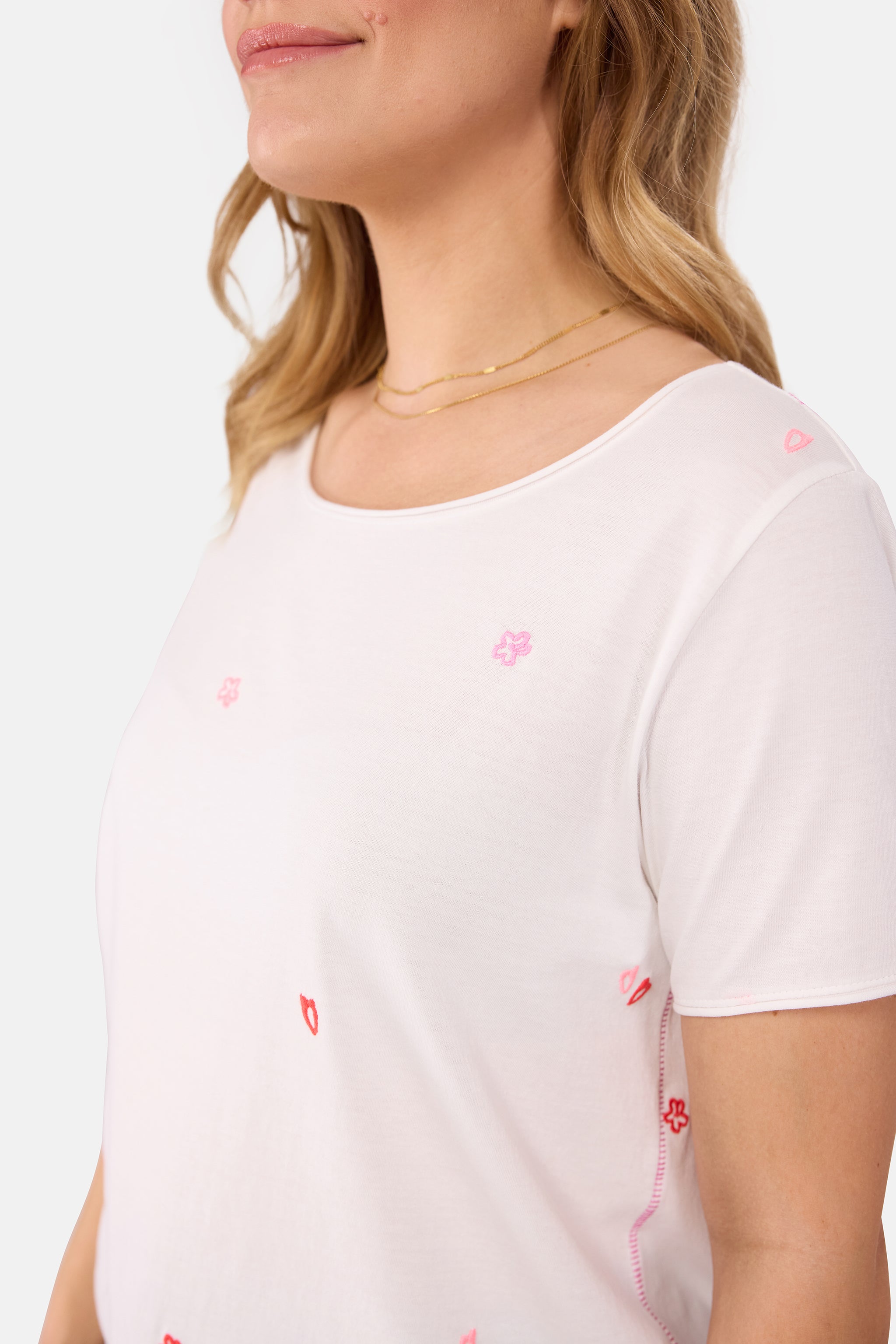 T-Shirt "CiliaL" aus Baumwolle