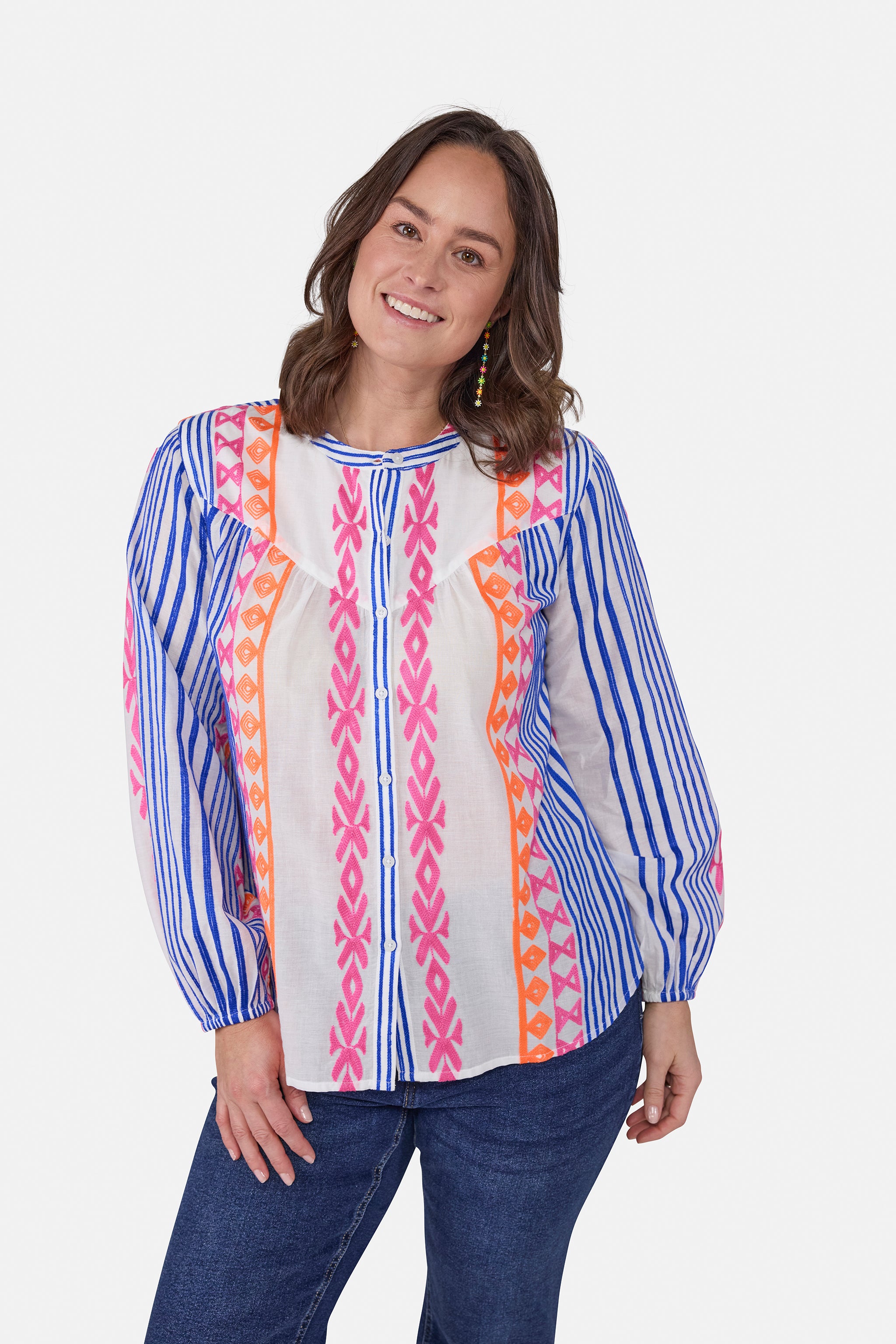 Bluse "KyraL" aus Baumwolle
