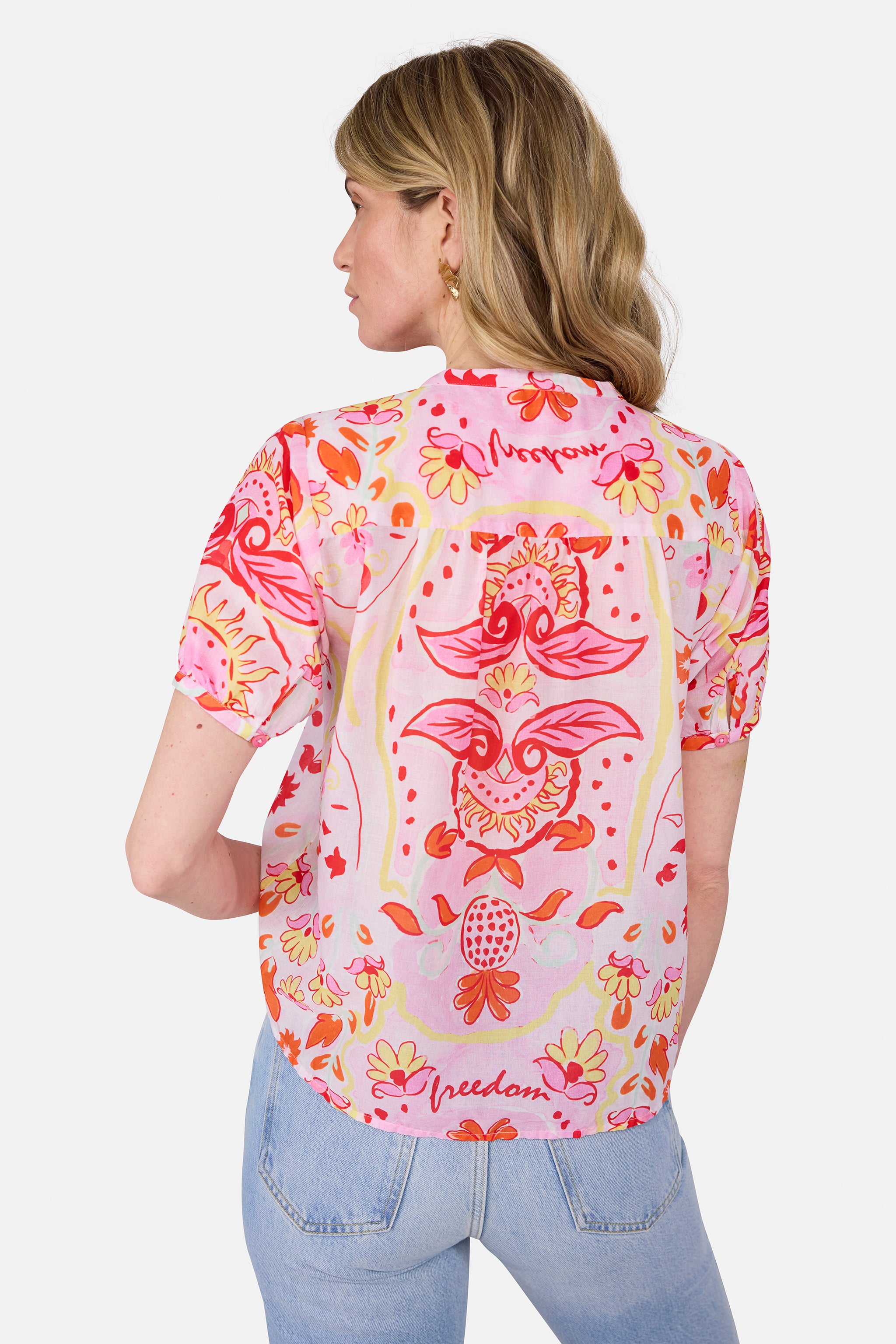 Bluse "RijaL" aus Baumwolle