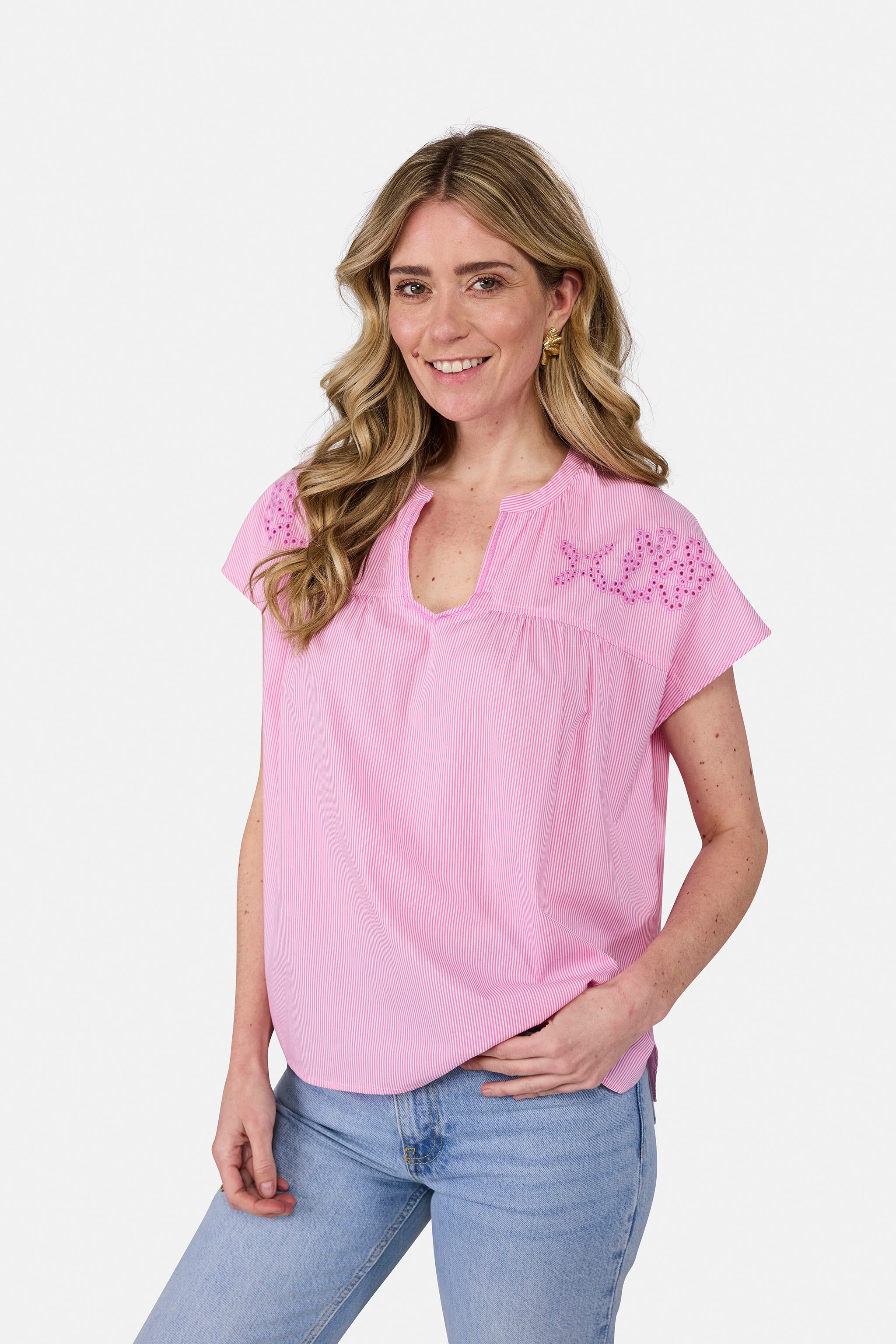 Bluse "KatalinaL" aus Baumwolle