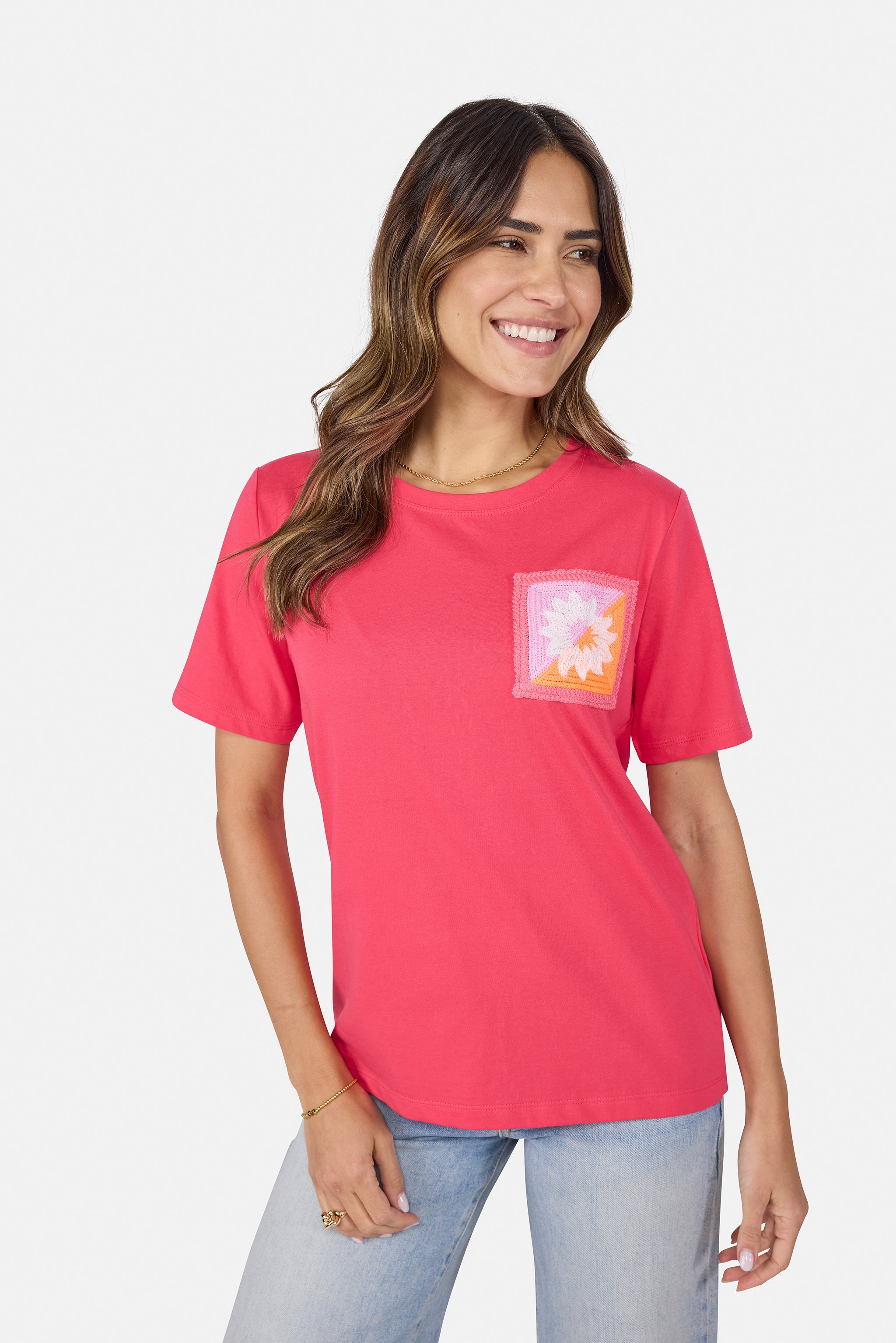T- Shirt "CoraL" aus Baumwolle