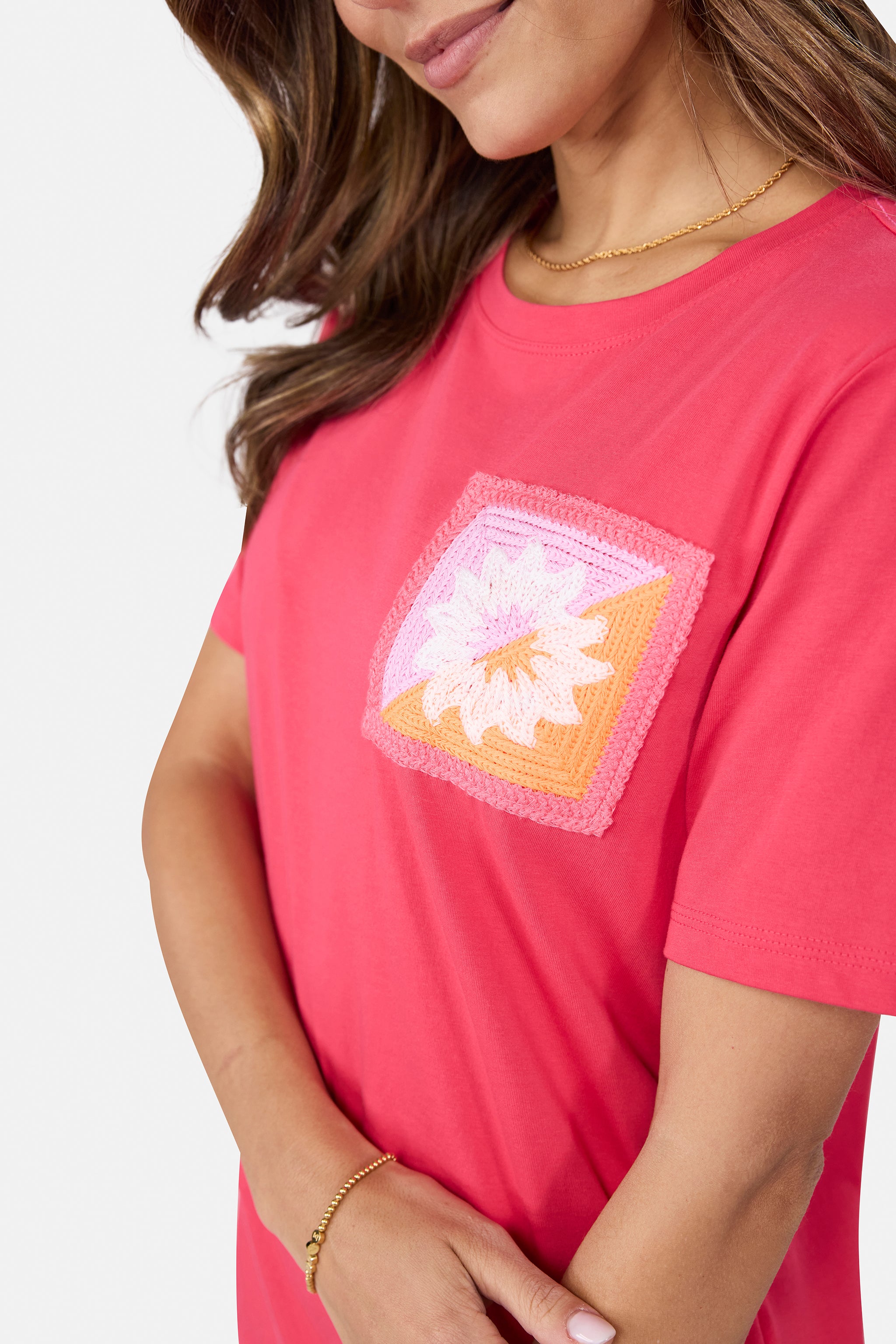T- Shirt "CoraL" aus Baumwolle