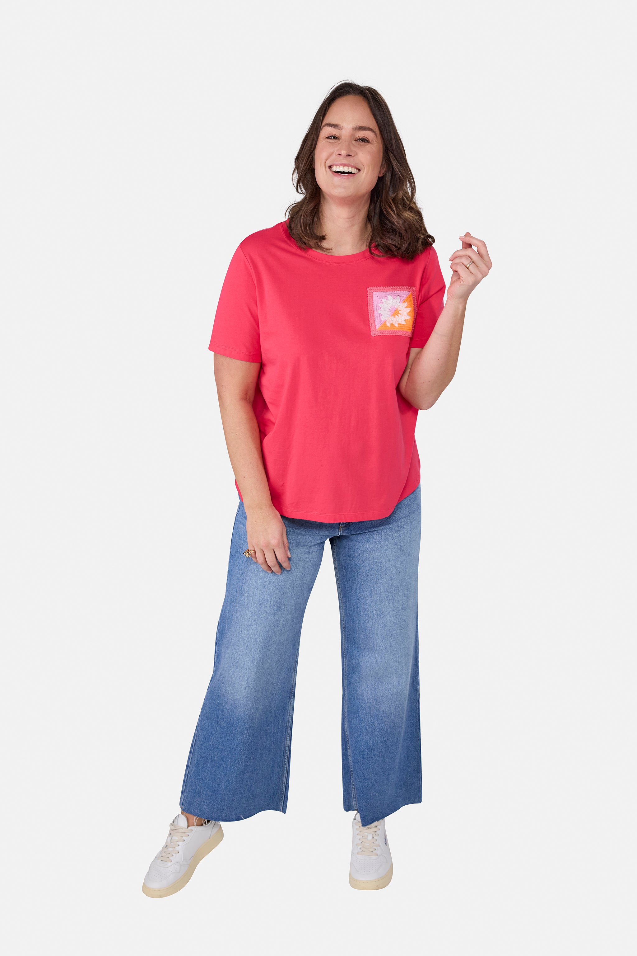 T- Shirt "CoraL" aus Baumwolle