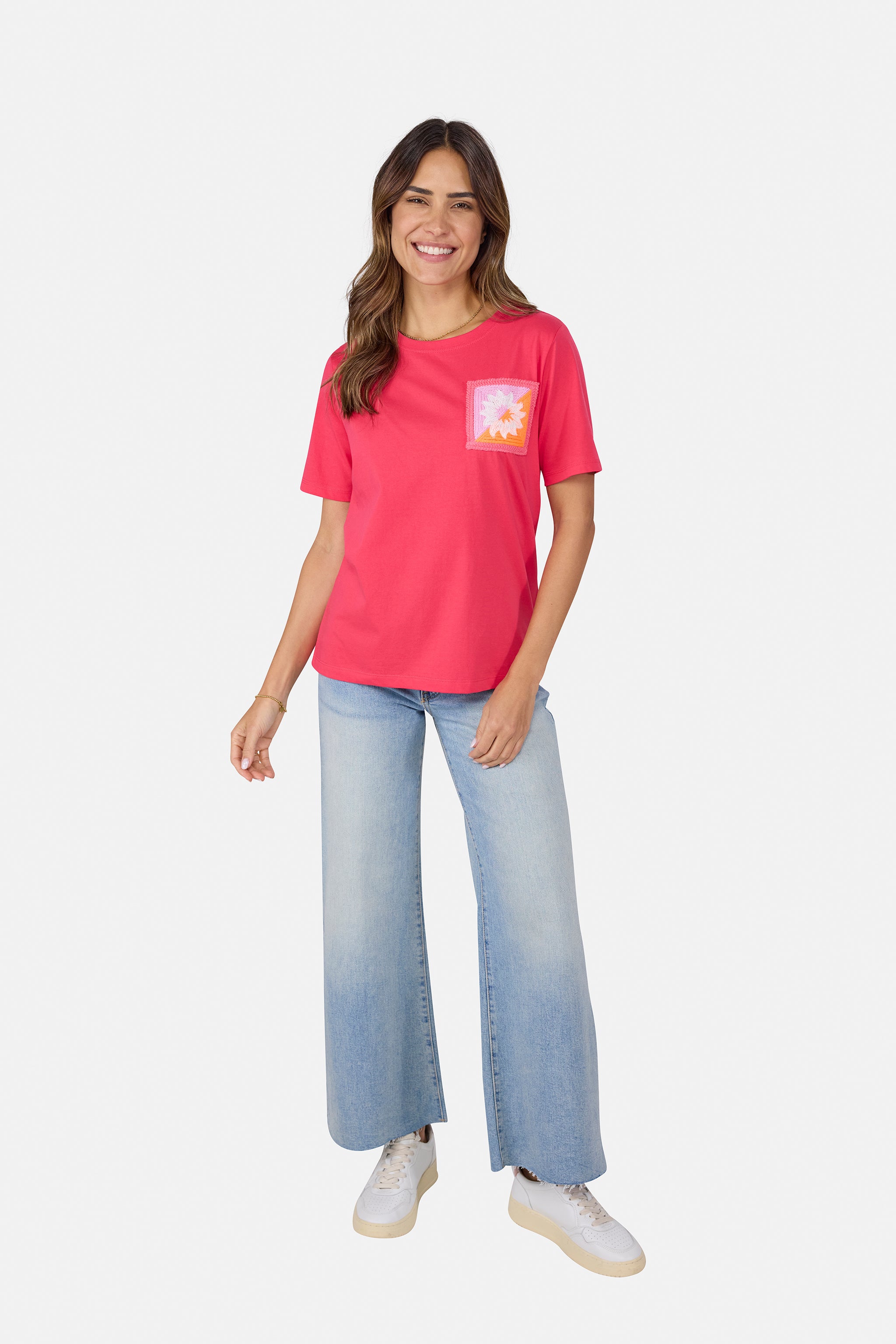T- Shirt "CoraL" aus Baumwolle