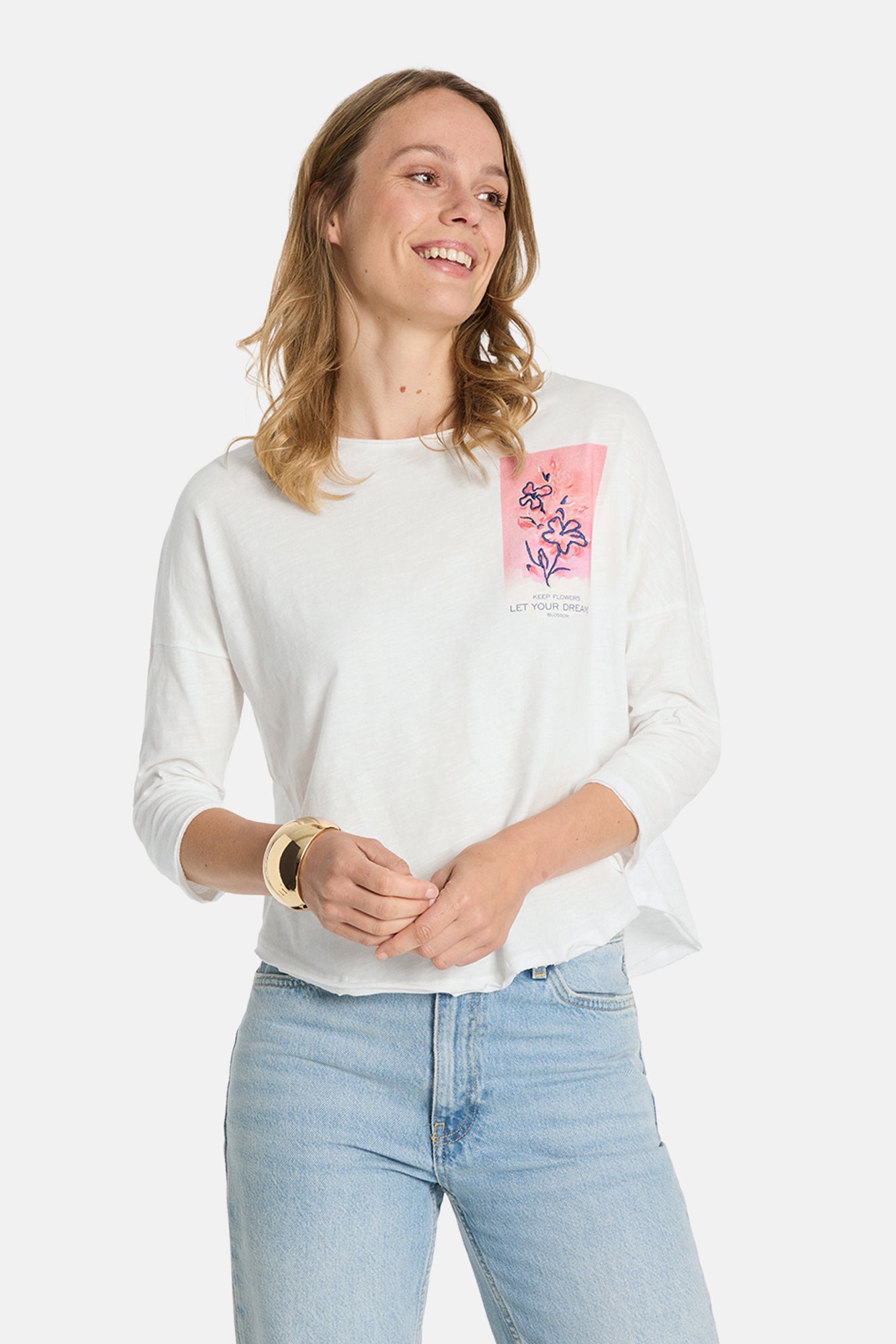 T-Shirt "CamillaL" aus Baumwolle