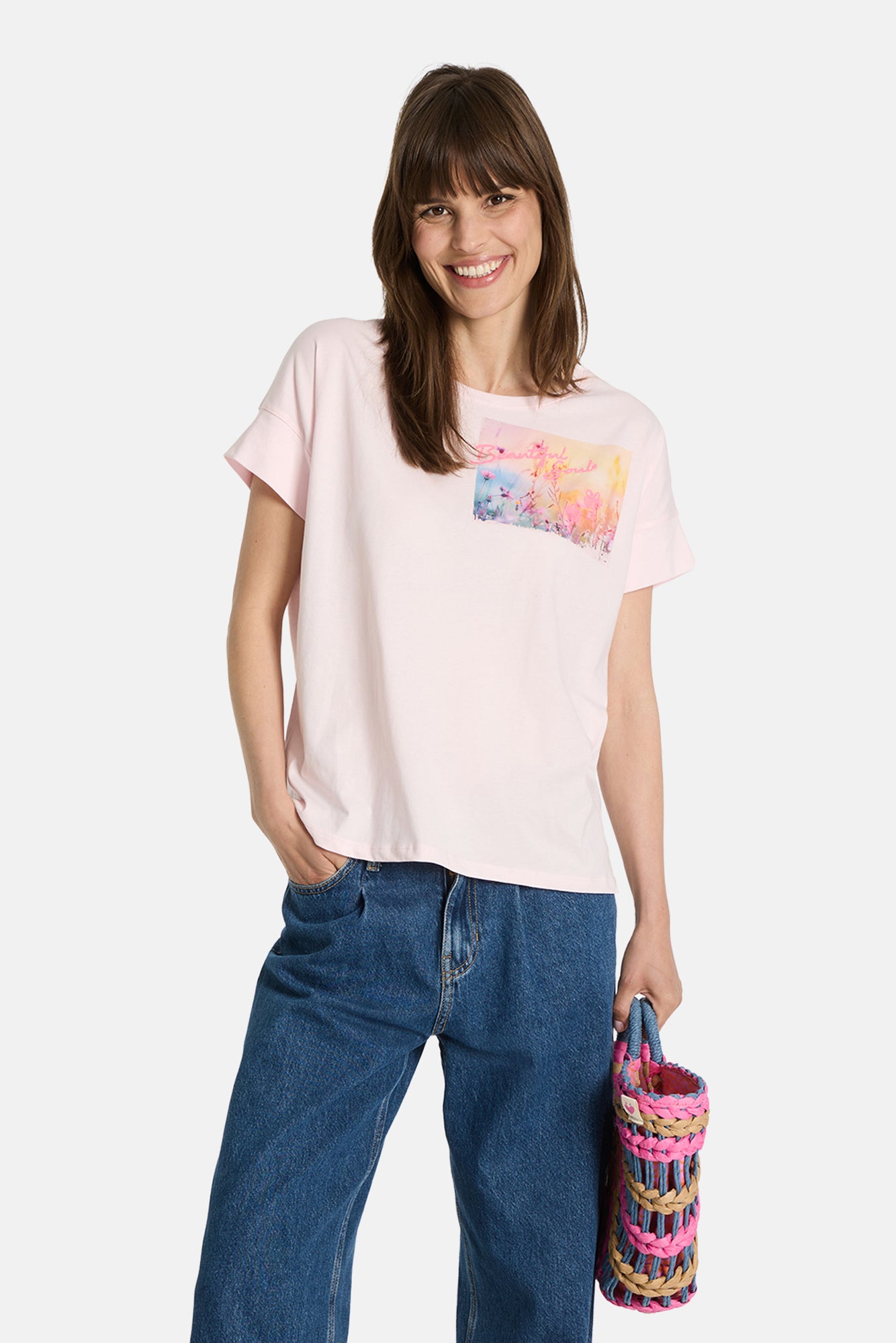 T-Shirt "DavyL" aus Baumwolle
