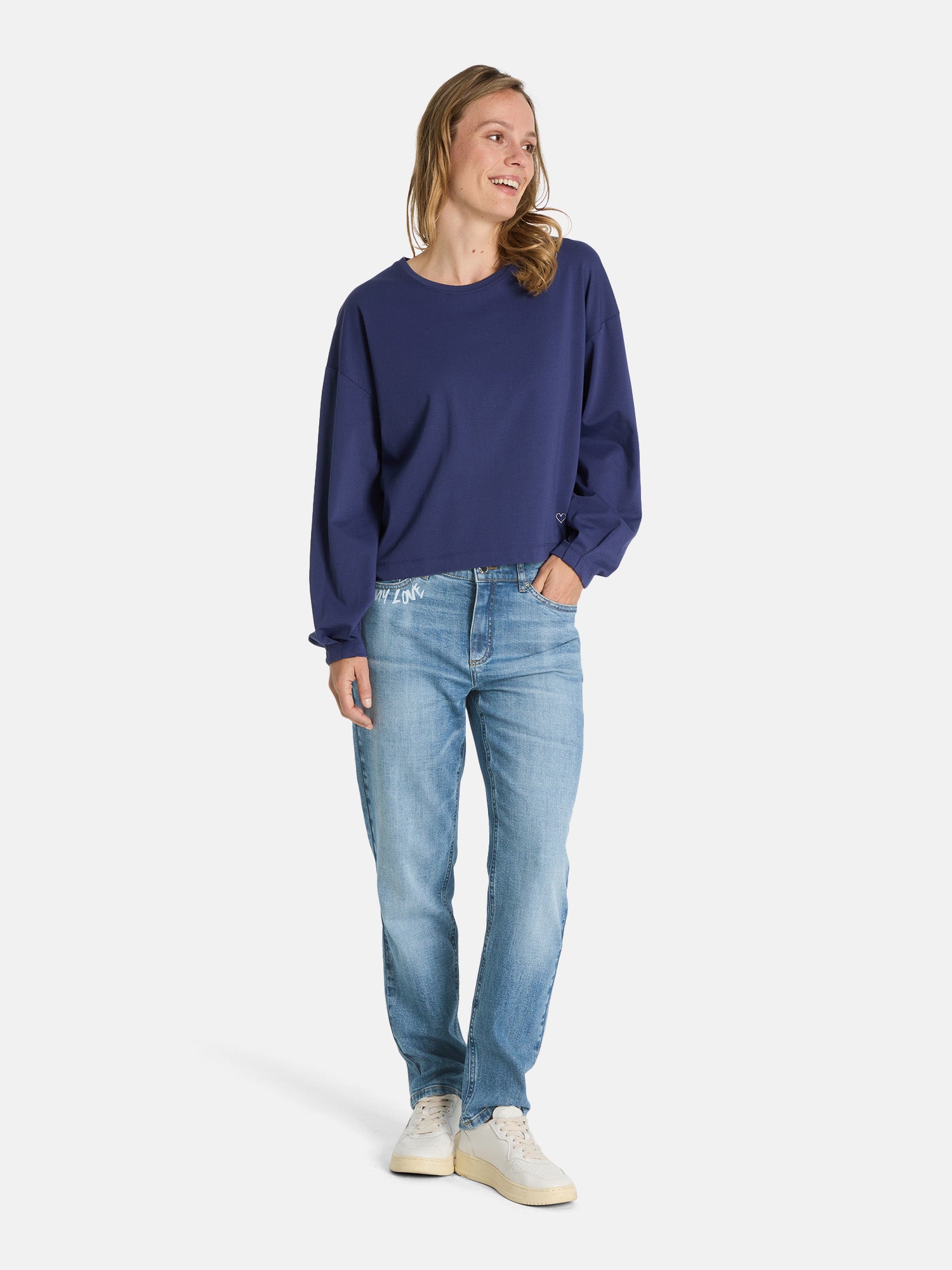 Jeans "LS-63" mit Baumwolle