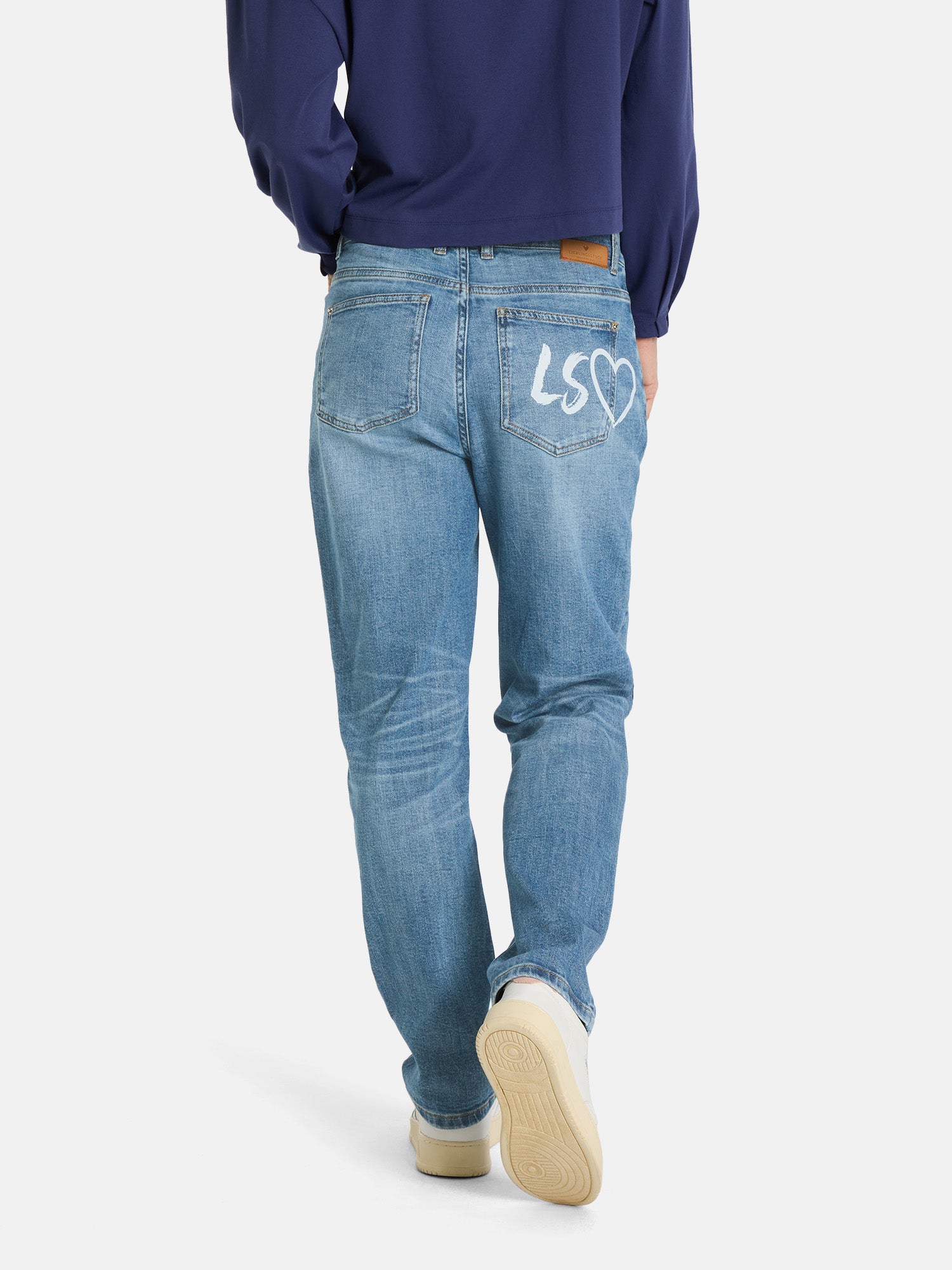 Jeans "LS-63" mit Baumwolle