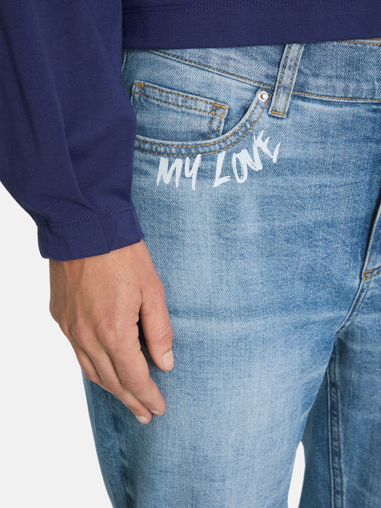 Jeans "LS-63" mit Baumwolle