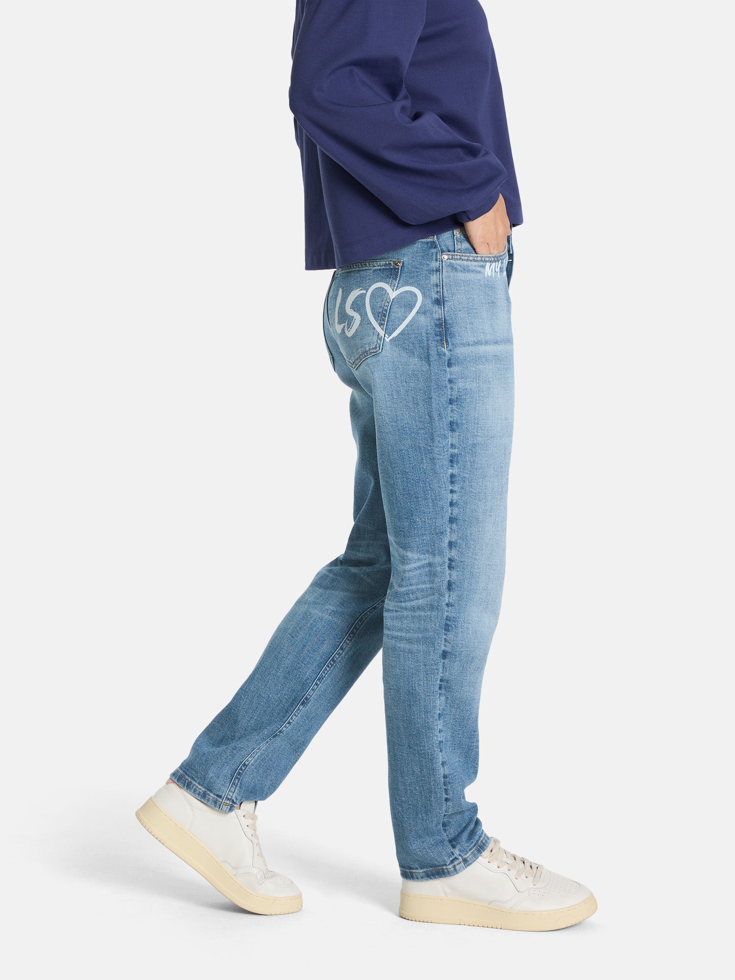 Jeans "LS-63" mit Baumwolle