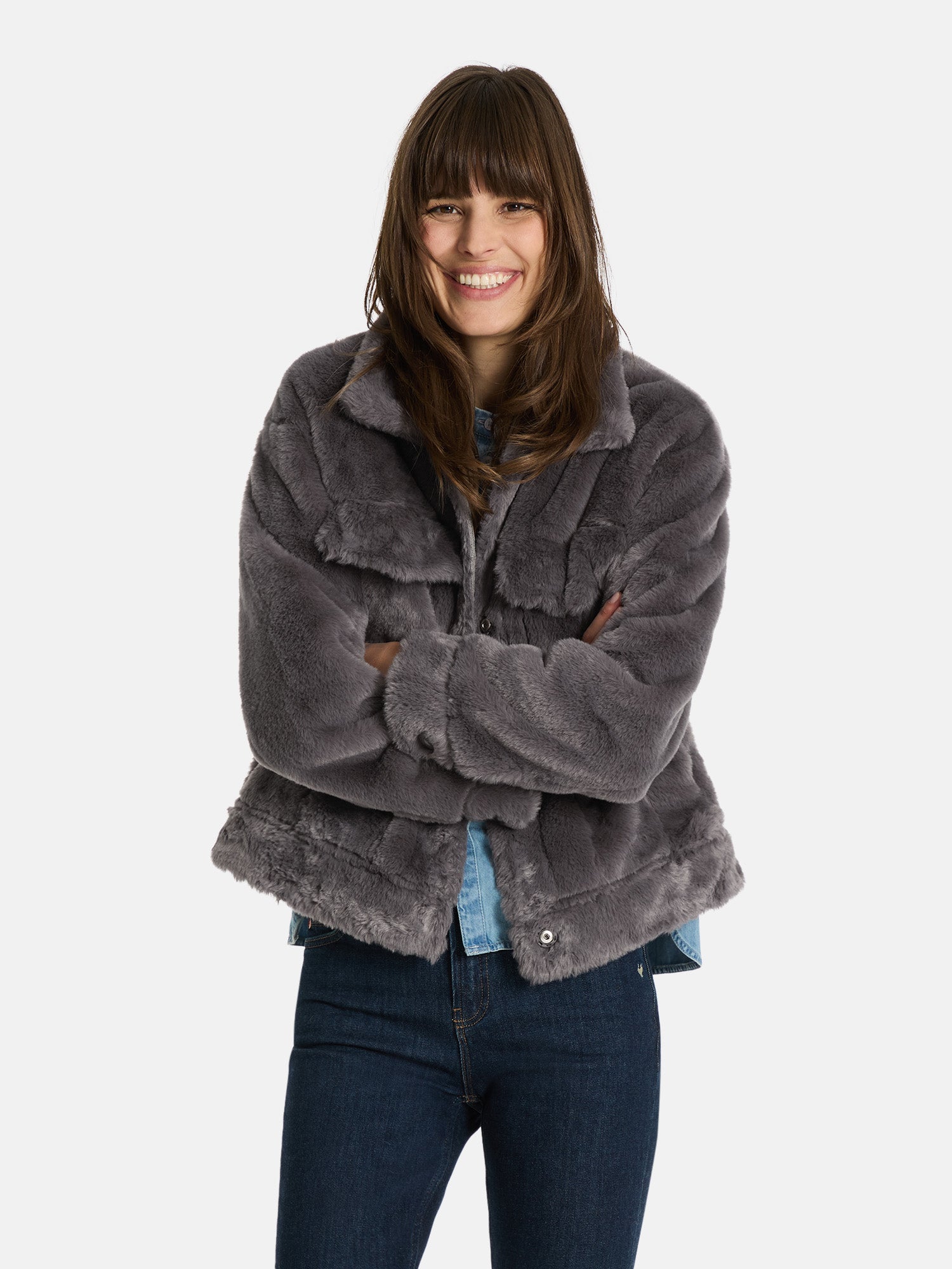 Felljacke "MaliL" mit Fake Fur