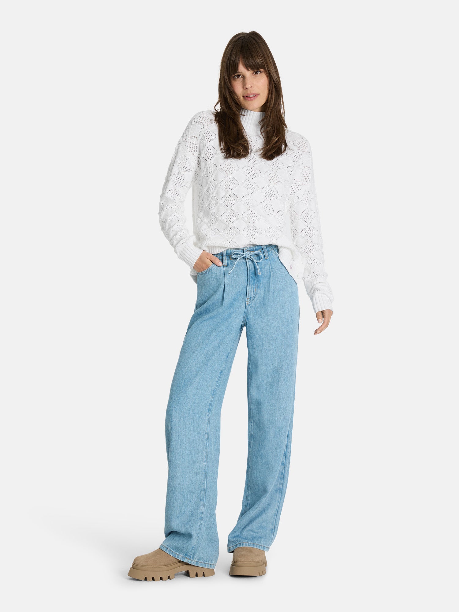 Pullover "ColineL" aus Baumwollmix