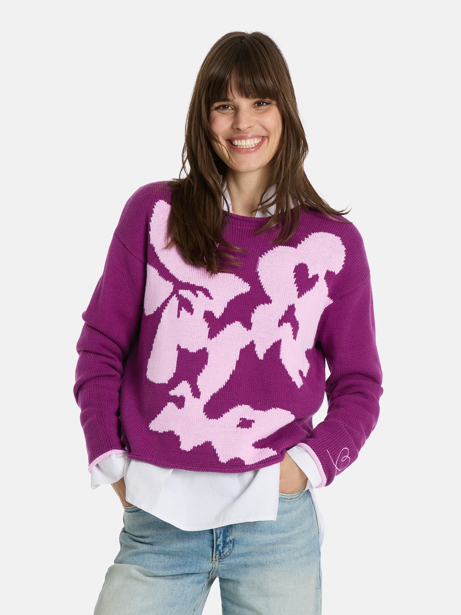 Pullover "SaraiL" aus Baumwollmix