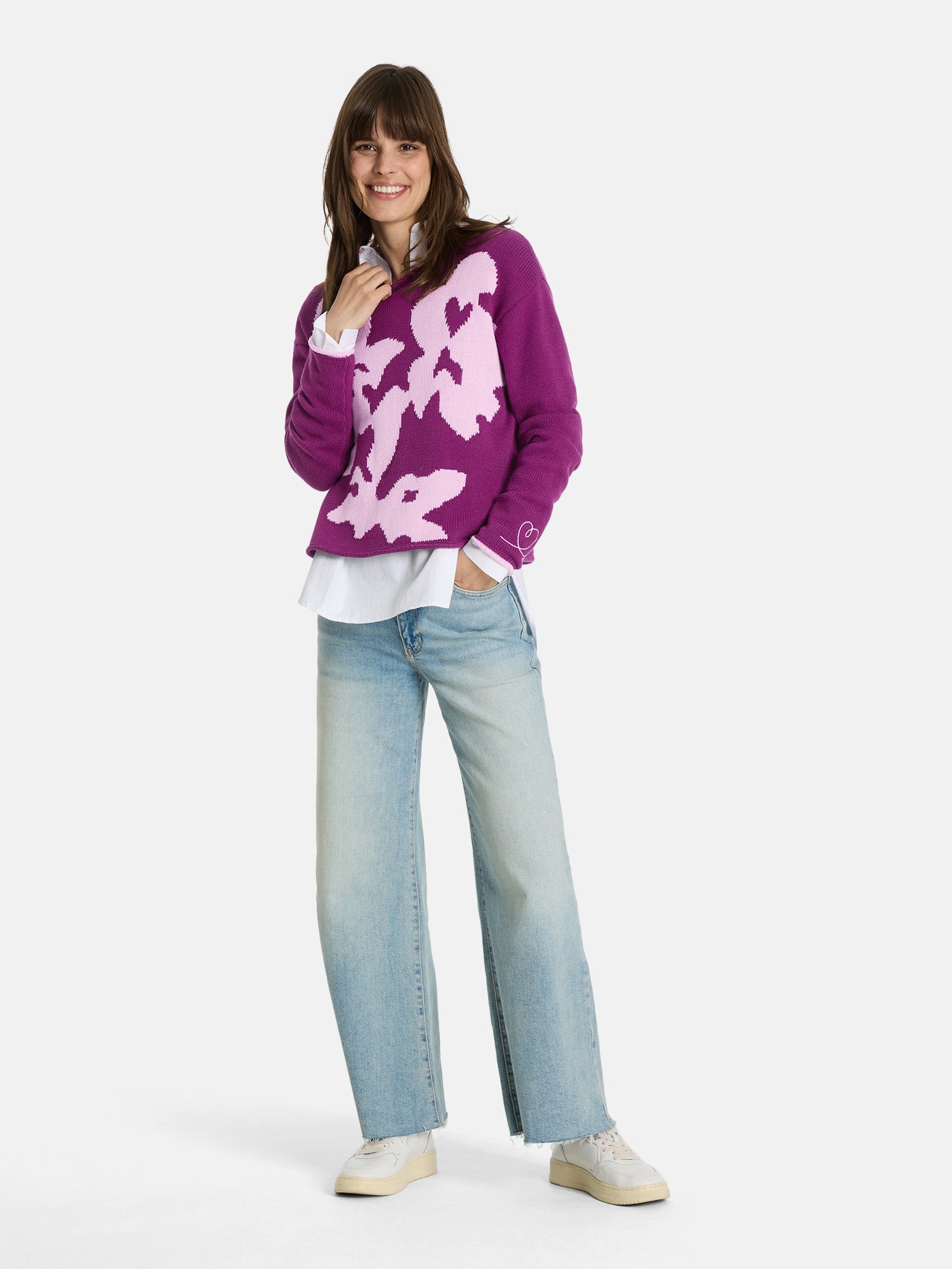 Pullover "SaraiL" aus Baumwollmix