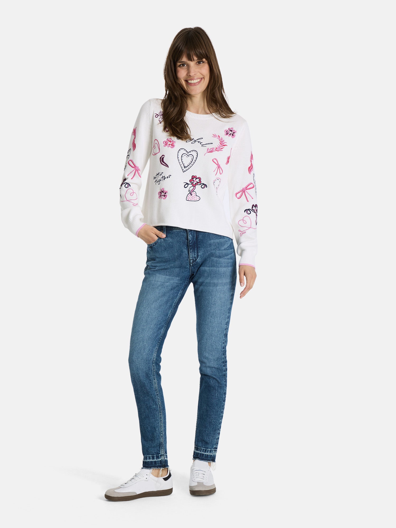Pullover "DoritaL" aus Baumwollmix