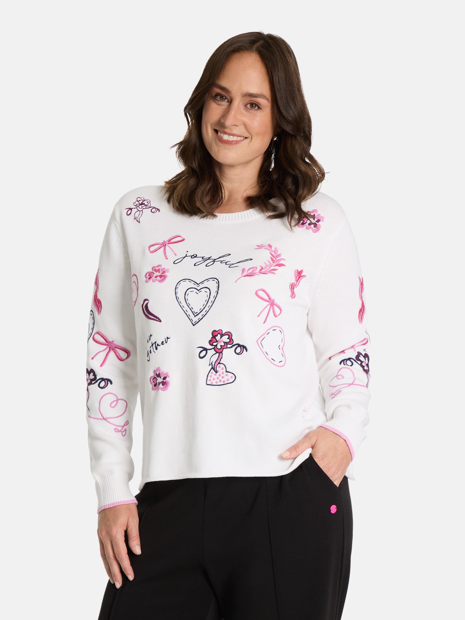 Pullover "DoritaL" aus Baumwollmix