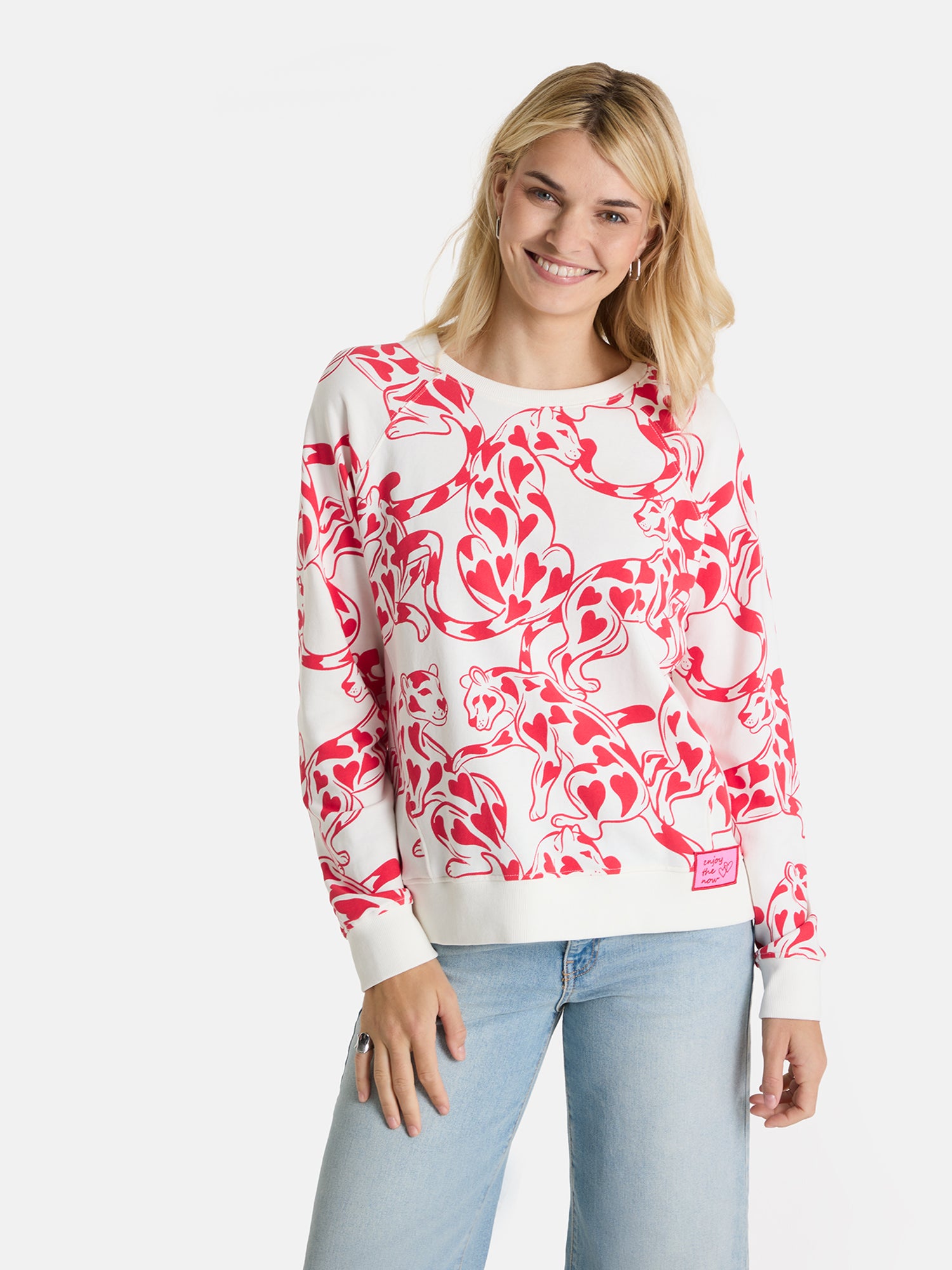 Sweatshirt "LanaL" aus Baumwolle
