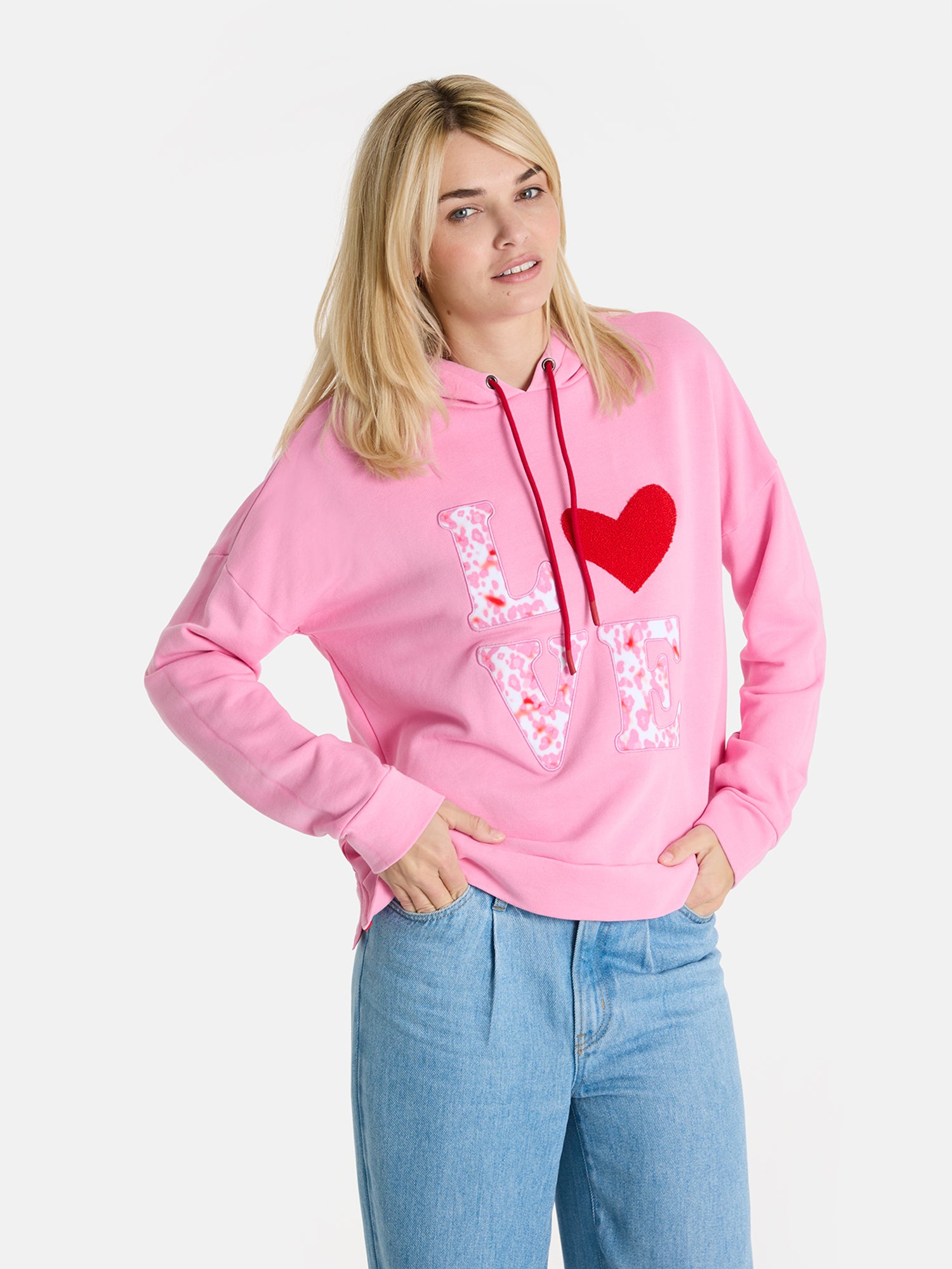 Hoodie "LivL" aus Baumwolle