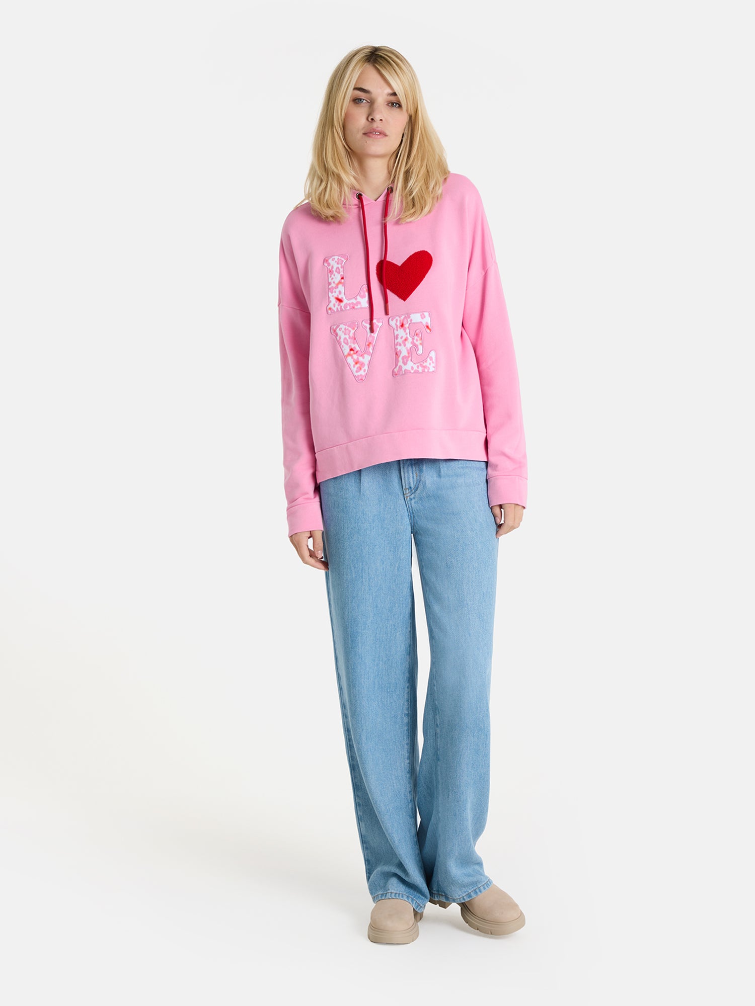 Hoodie "LivL" aus Baumwolle