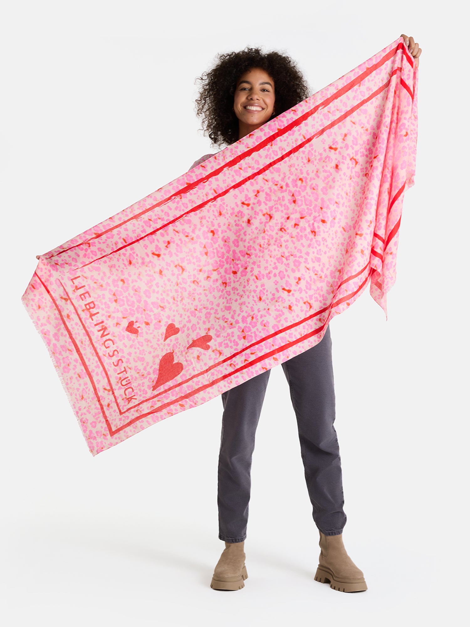 Schal "MadeleineL" aus Baumwolle