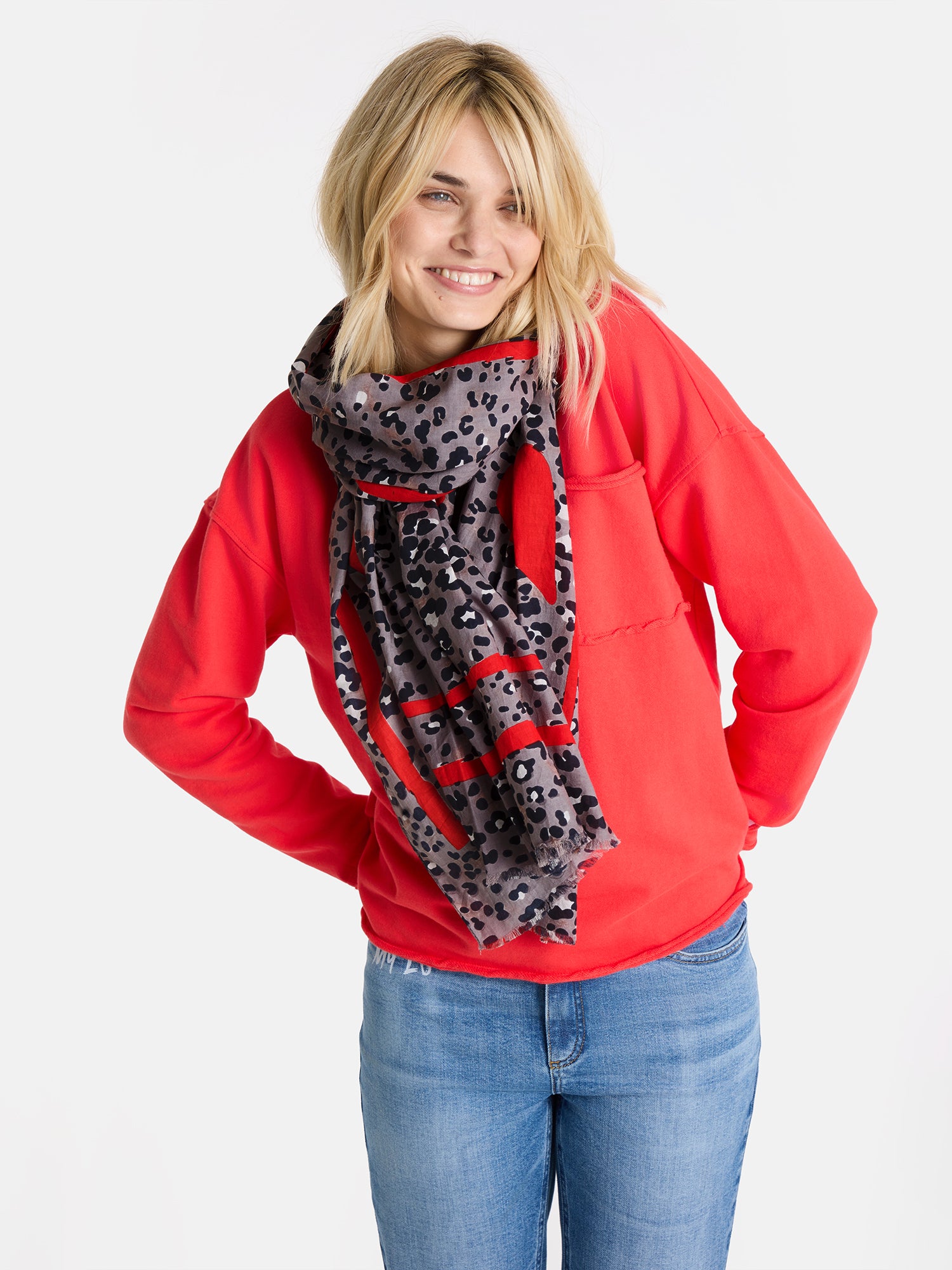 Schal "MadeleineL" aus Baumwolle