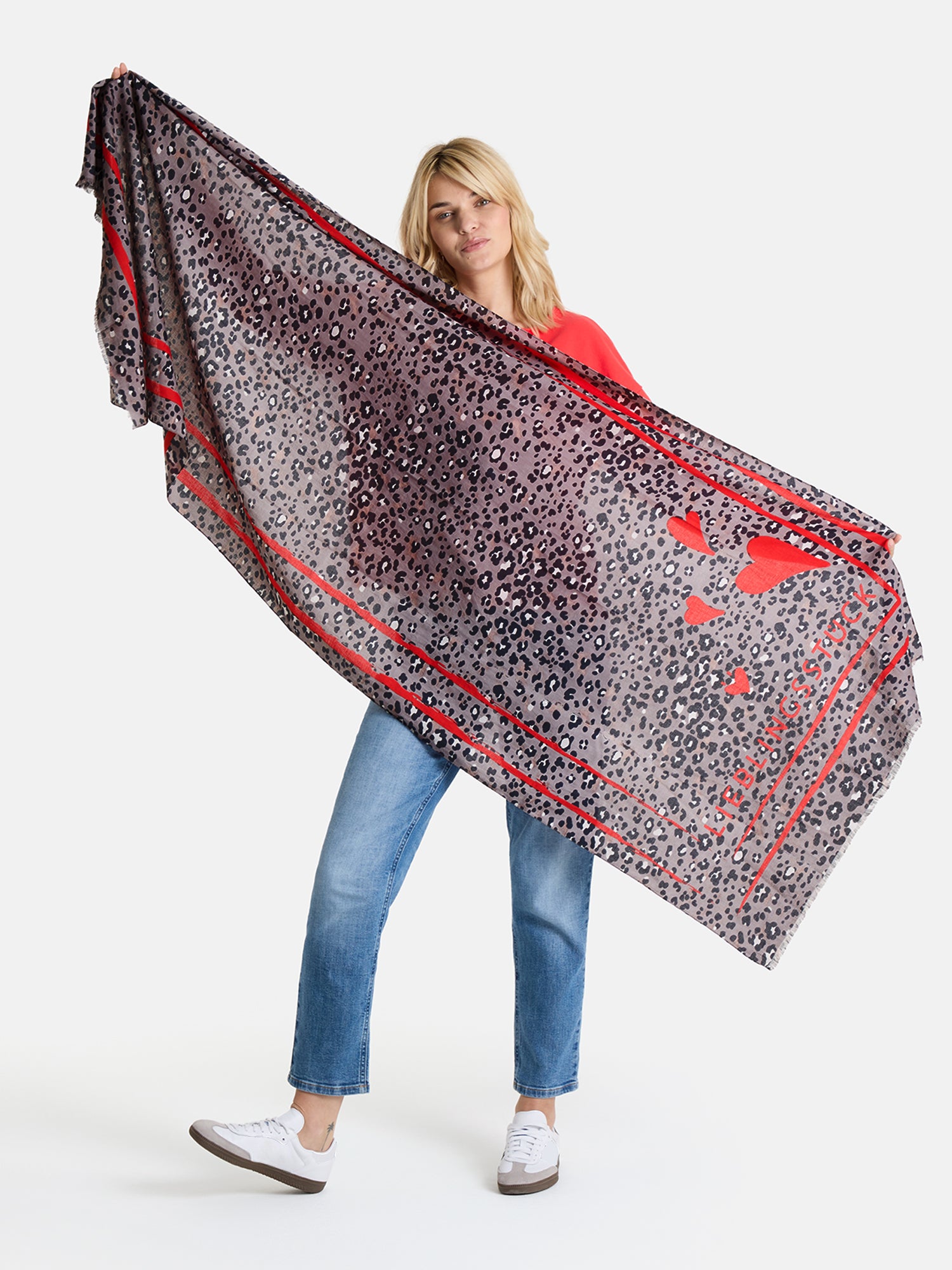 Schal "MadeleineL" aus Baumwolle