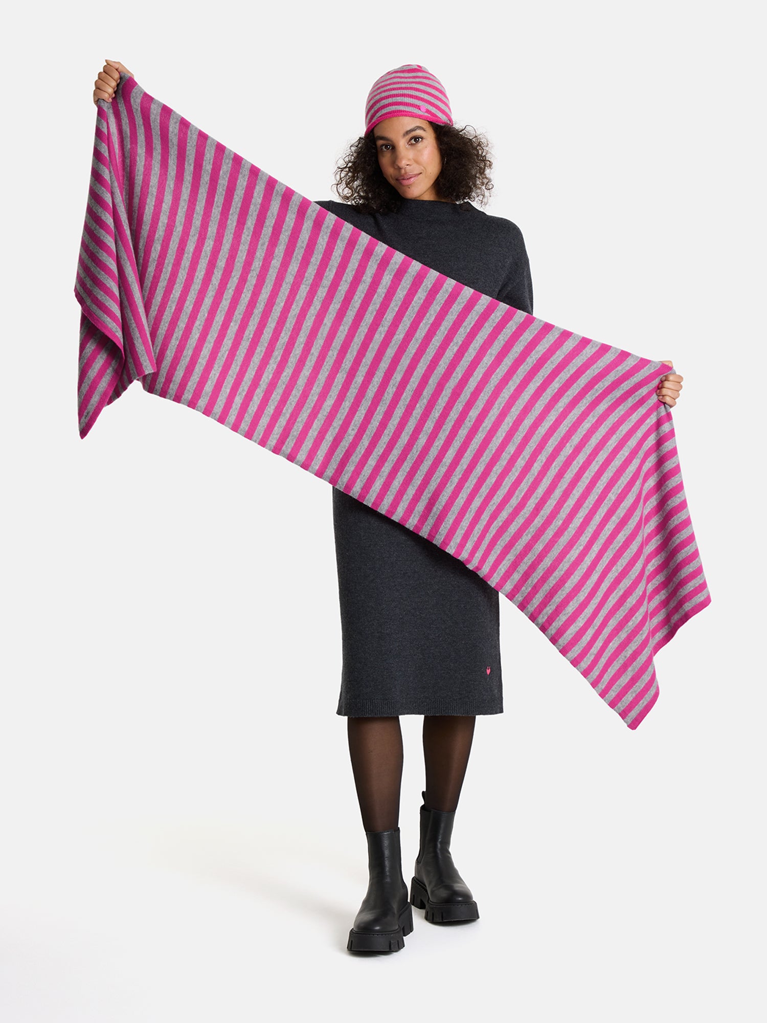 Wollschal „Happy Stripes“ mit Kaschmir