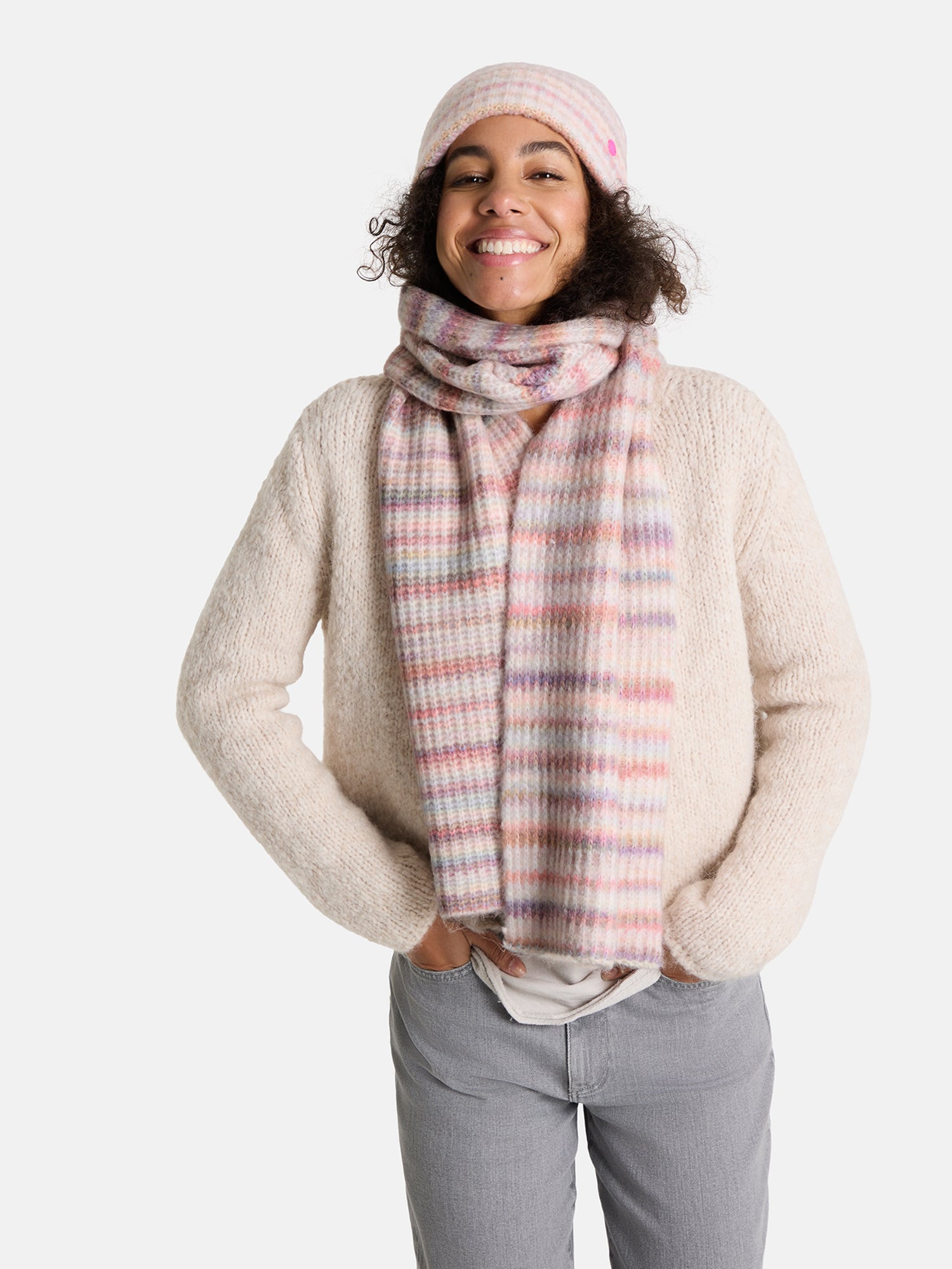 Rippstrick-Schal „Cozy Moments“