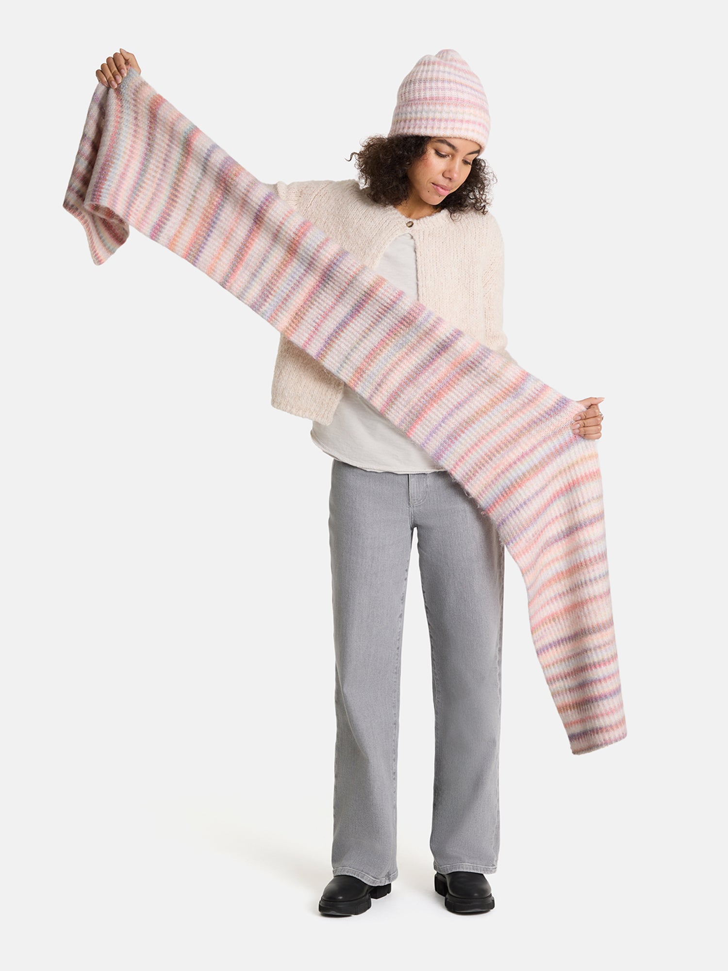 Rippstrick-Schal „Cozy Moments“